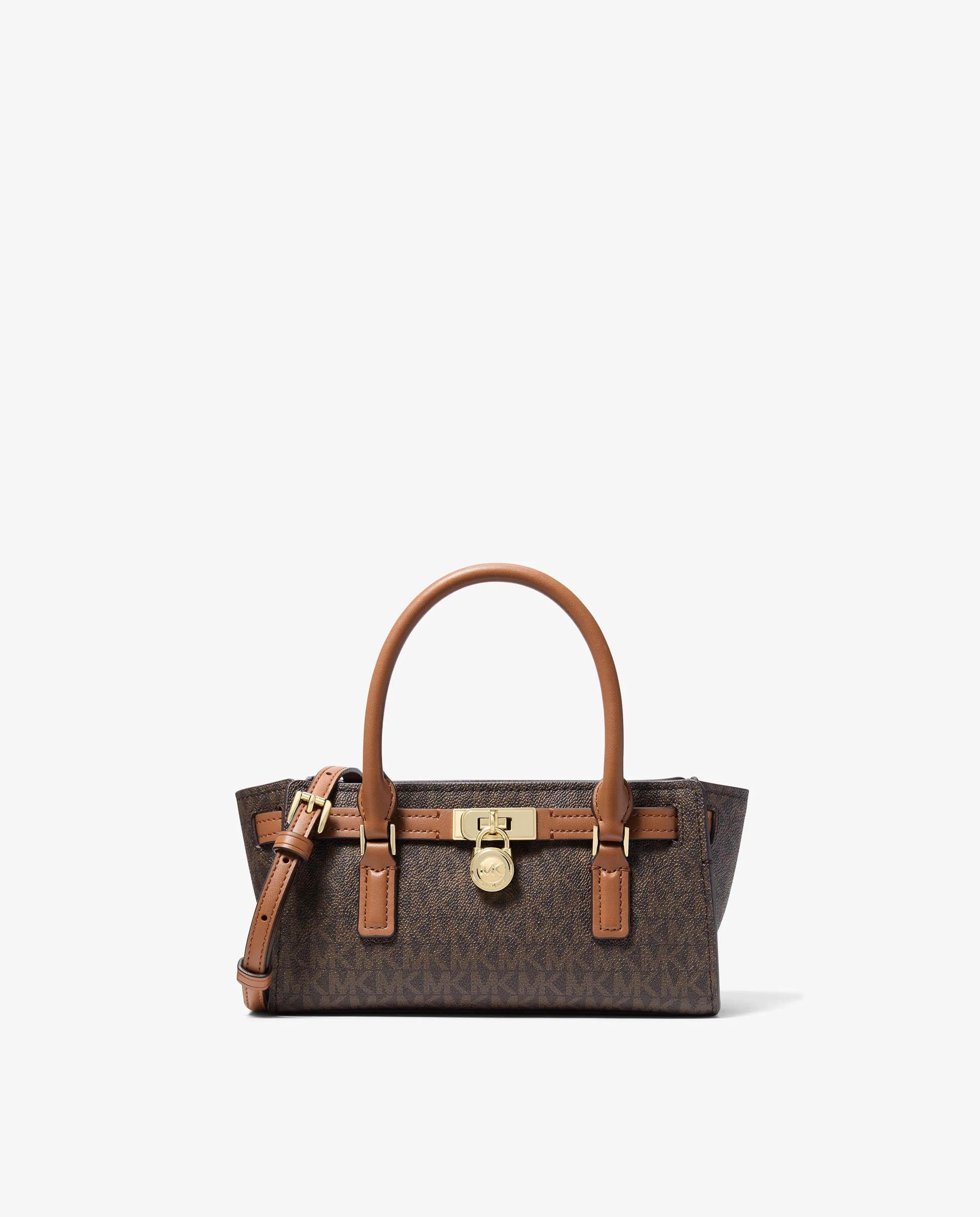 Bandolera de mujer hamilton moderne extrapequeña con logotipo - Michael Michael Kors - Marrón oscuro Marrón oscuro-1