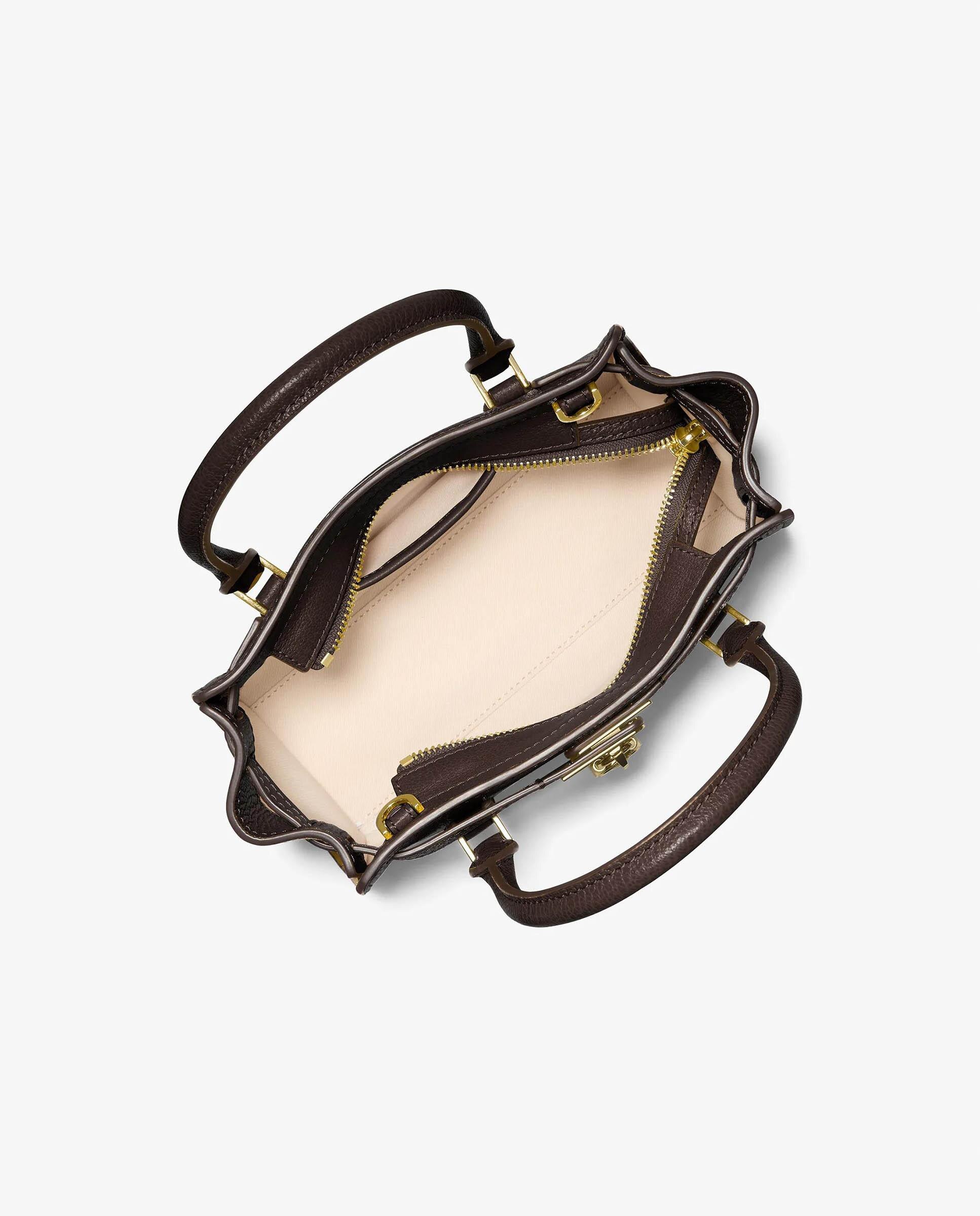Bandolera de mujer hamilton moderne extrapequeña de piel - Michael Michael Kors - Marrón chocolate Marrón chocolate-4