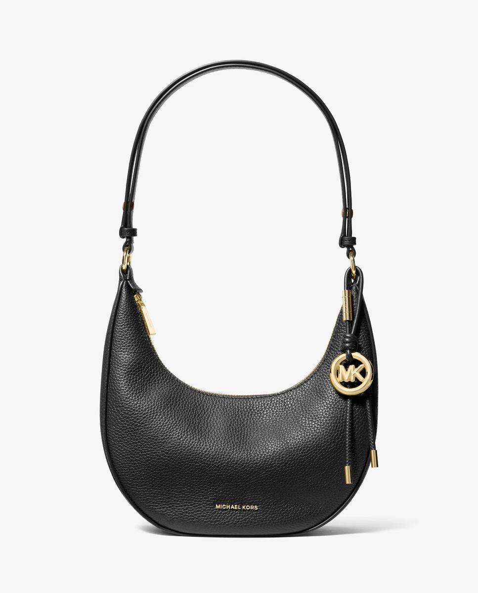 Imagen 1 de Bolso de hombro pochette transformable nolita pequeño de piel granulada - Michael Michael Kors - Negro Negro
