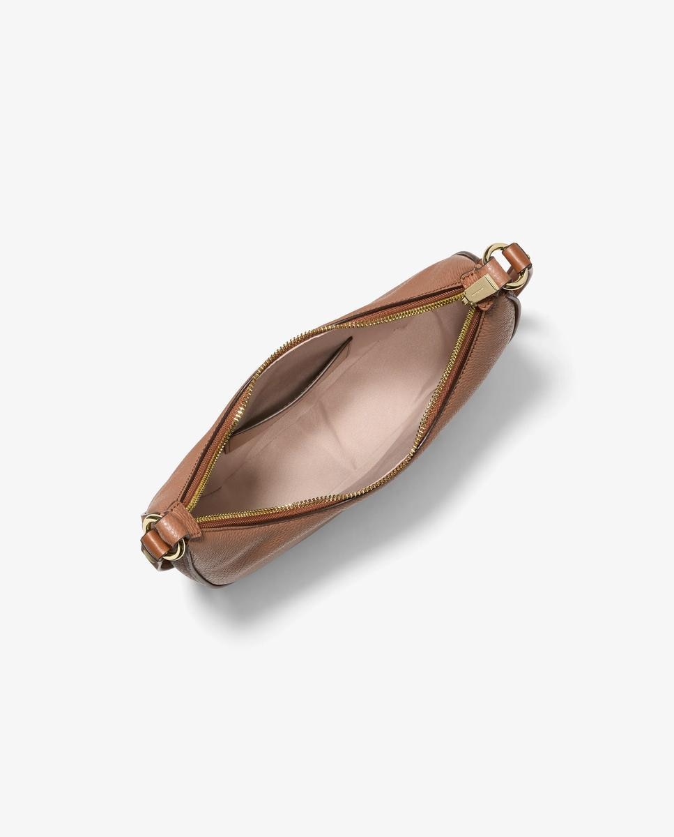 Imagen 4 de Bolso de hombro pochette transformable nolita pequeño de piel granulada - Michael Michael Kors - Marrón Marrón