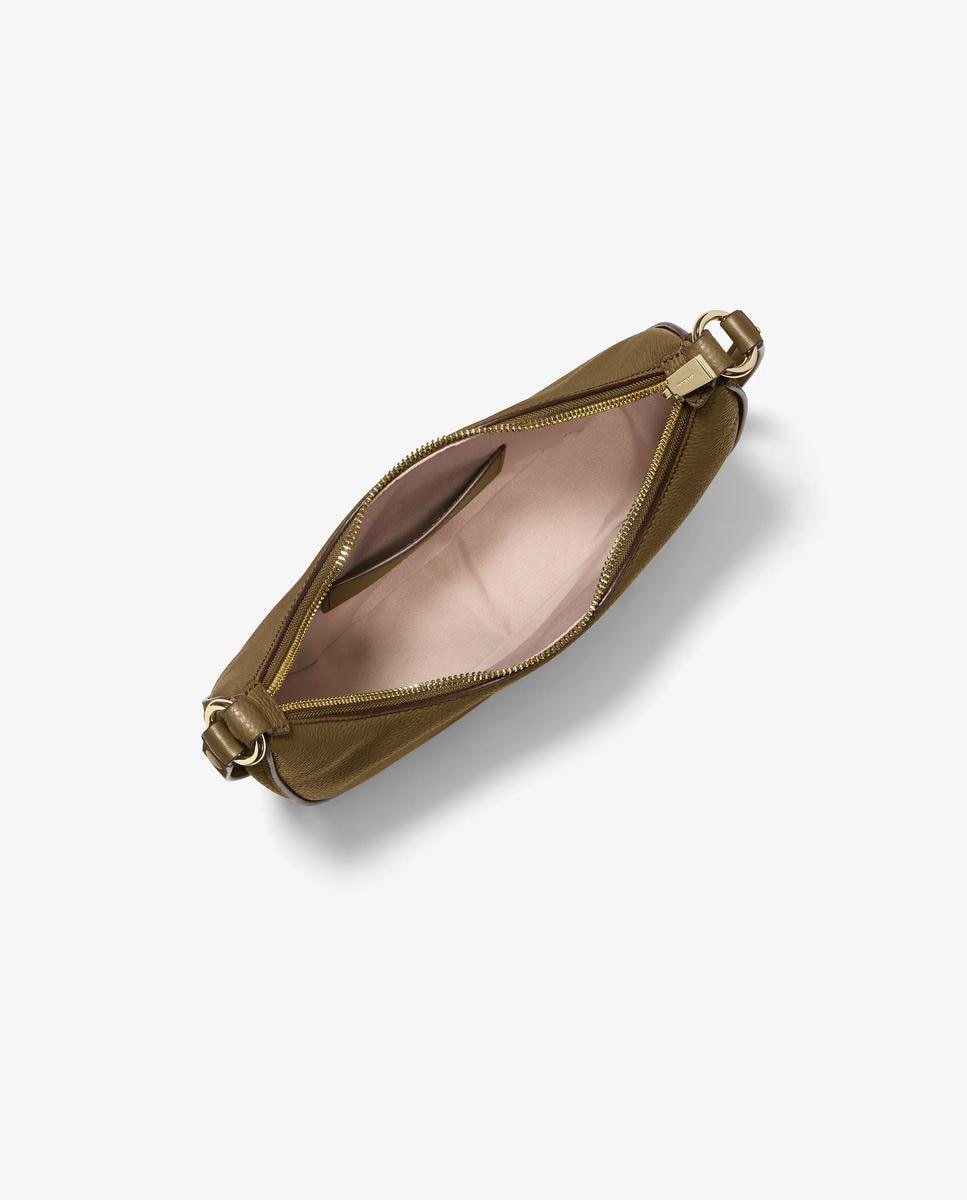 Imagen 4 de Bolso de hombro pochette transformable nolita pequeño de piel granulada - Michael Michael Kors - Kaki Kaki