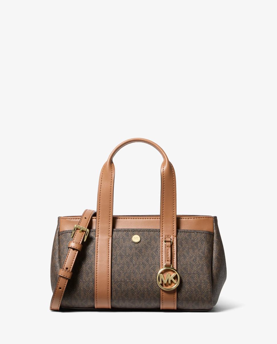 Bandolera de mujer satchel foster extrapequeña con logotipo - Michael Michael Kors - Marrón oscuro Marrón oscuro-1