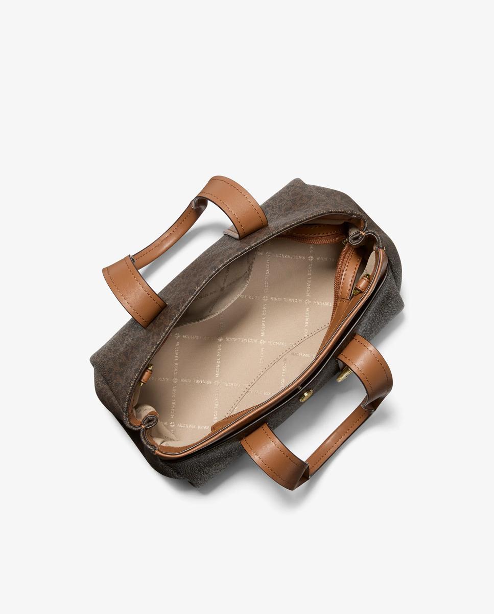 Bandolera de mujer satchel foster extrapequeña con logotipo - Michael Michael Kors - Marrón oscuro Marrón oscuro-4