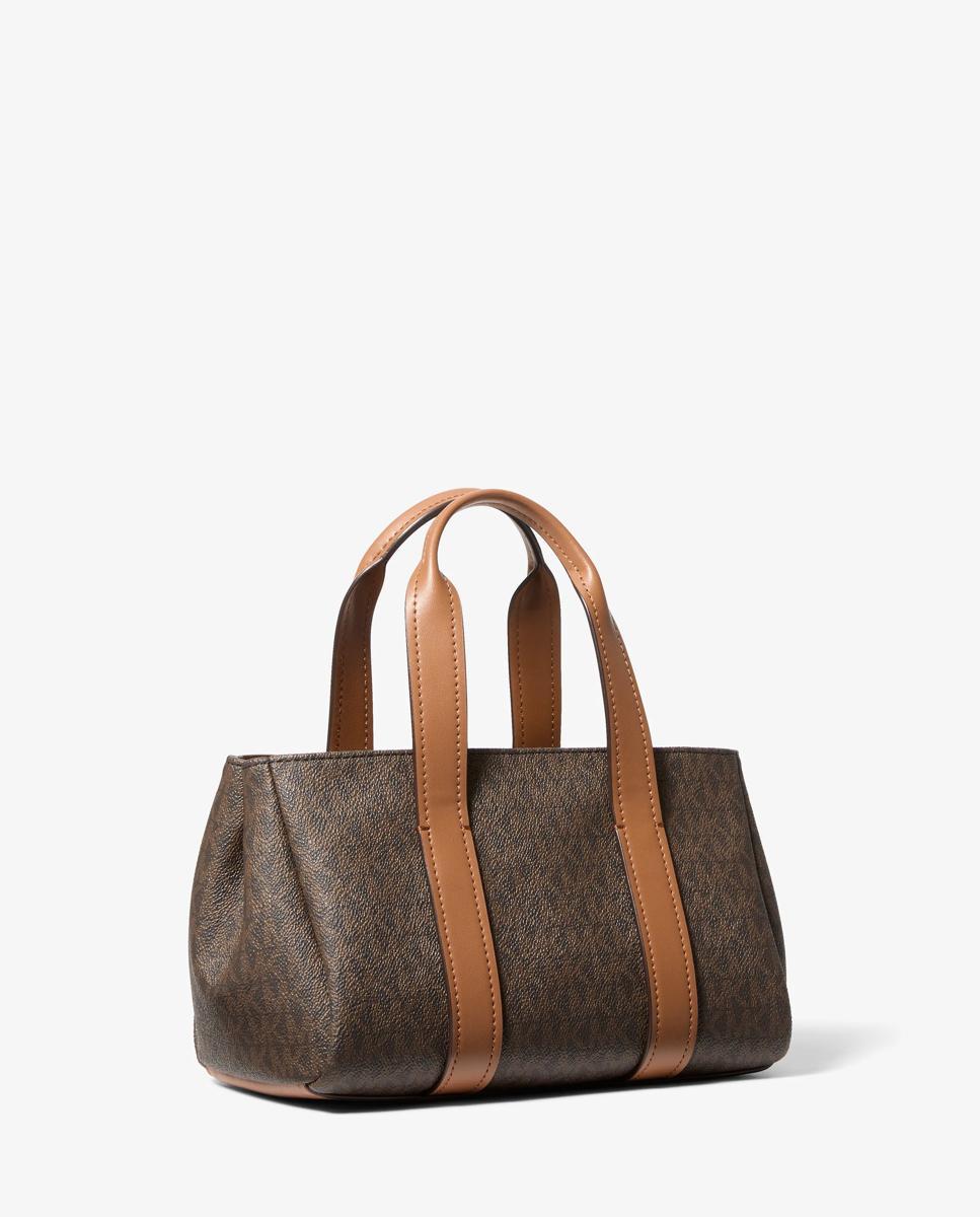 Bandolera de mujer satchel foster extrapequeña con logotipo - Michael Michael Kors - Marrón oscuro Marrón oscuro-3