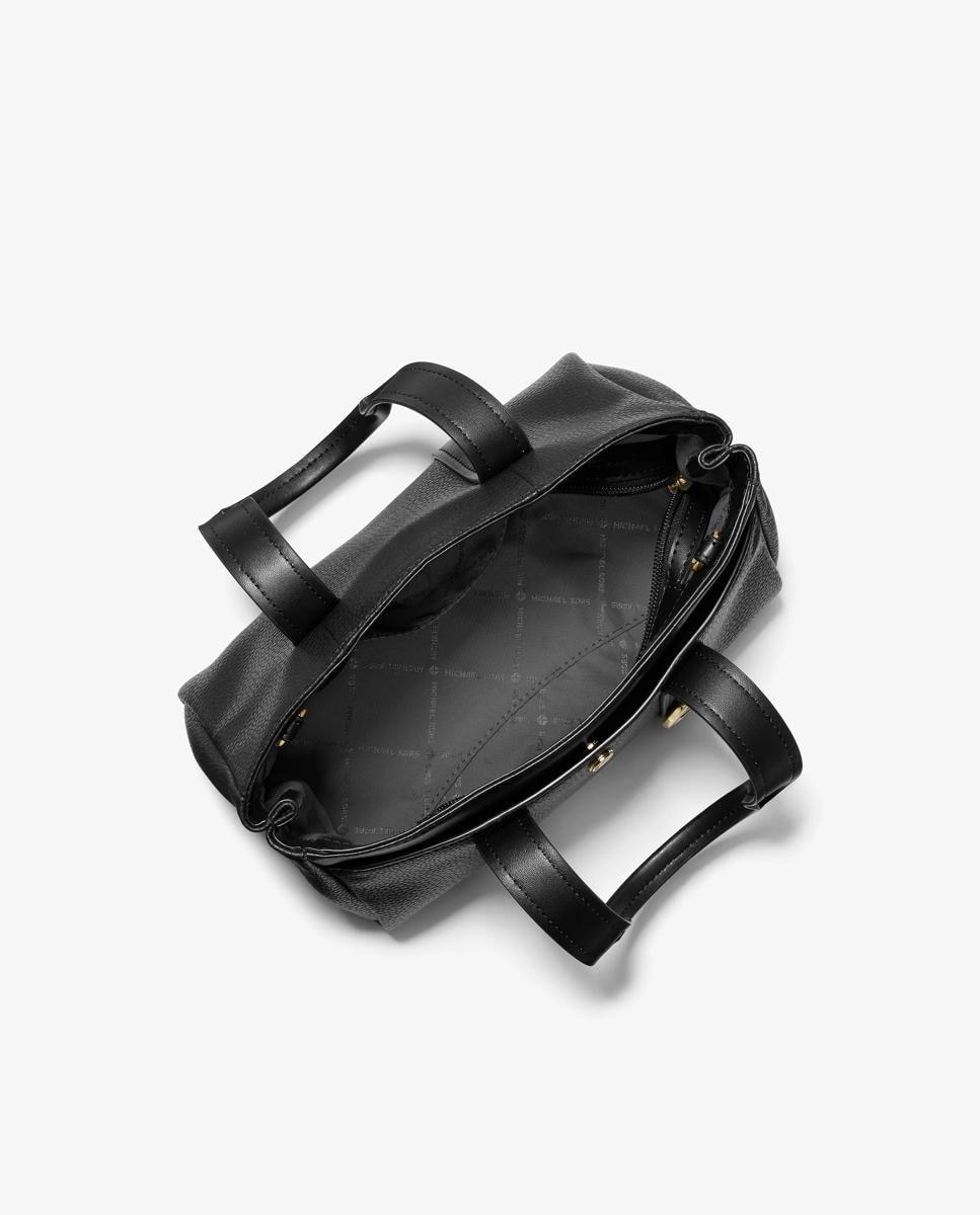 Bandolera de mujer satchel foster extrapequeña de piel granulada - Michael Michael Kors - Negro Negro-4