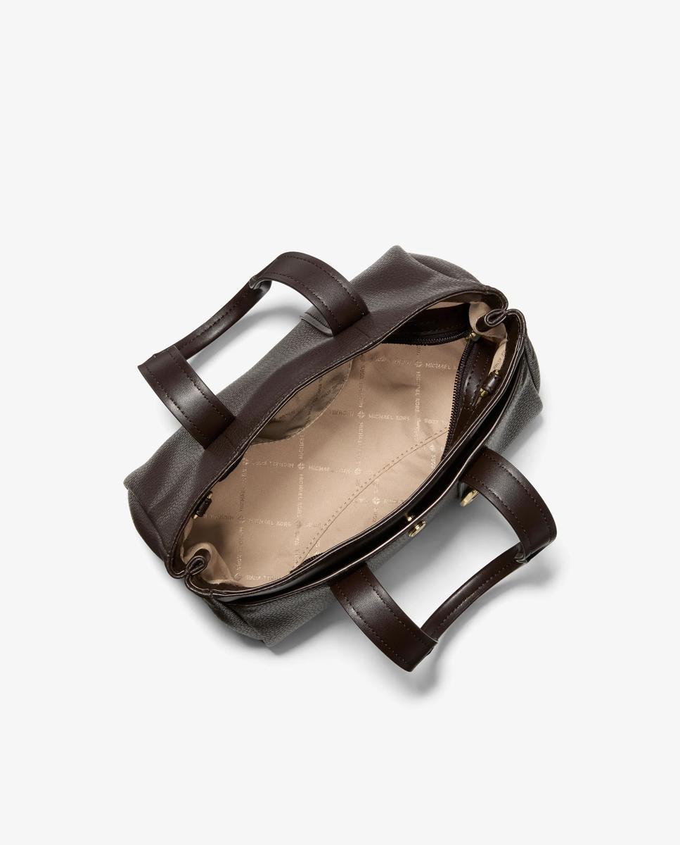 Bandolera de mujer satchel foster extrapequeña de piel granulada - Michael Michael Kors - Marrón chocolate Marrón chocolate-4