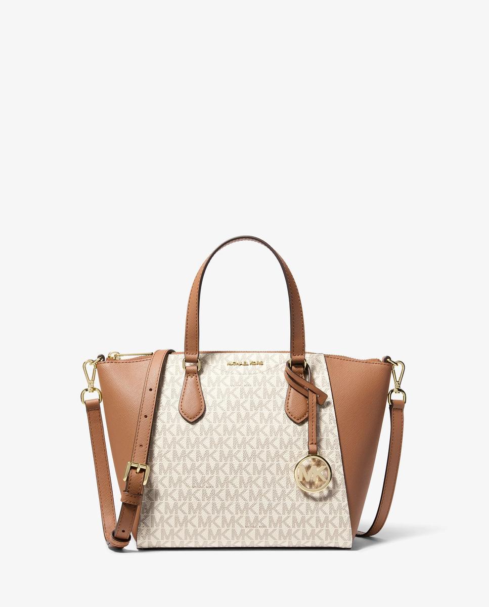 Imagen 1 de Bandolera de mujer lorita pequeña con logotipo - Michael Michael Kors - Marfil Marfil