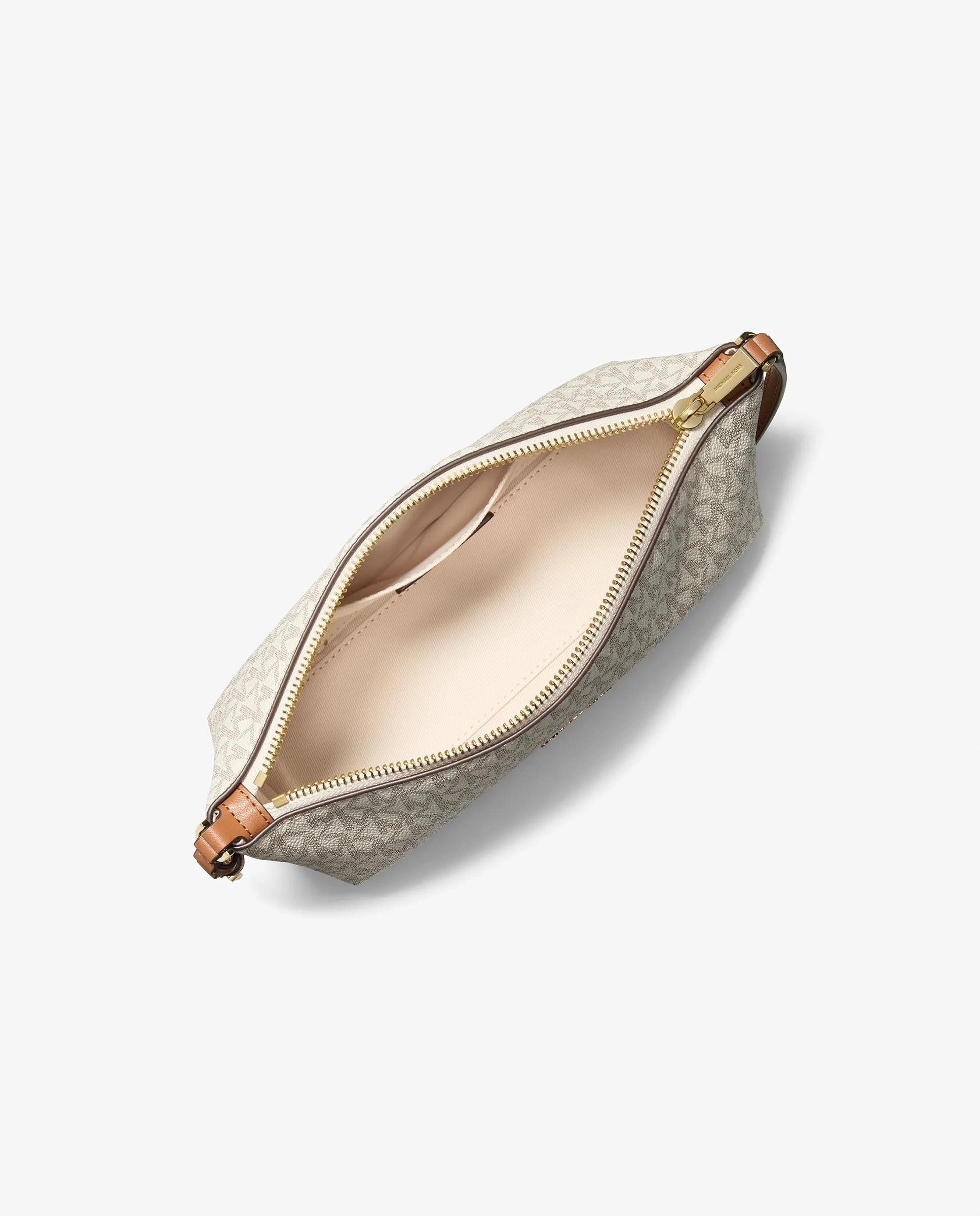 Bolso de hombro laila pequeño con logotipo - Michael Michael Kors - Marfil Marfil-4