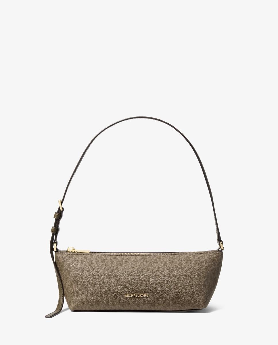 Bolso de hombro laila pequeño con logotipo - Michael Michael Kors - Tabaco Tabaco-1