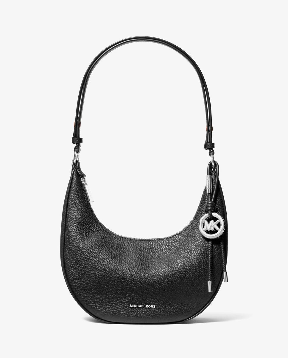 Imagen 1 de Bolso de hombro pochette transformable nolita pequeño de piel granulada - Michael Michael Kors - Negro Negro
