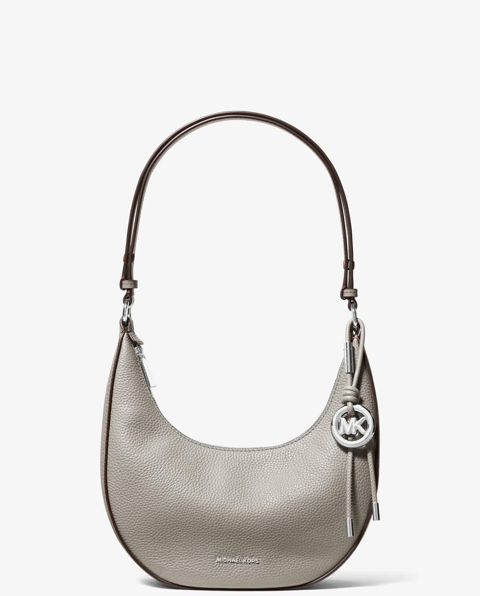 Imagen 1 de Bolso de hombro pochette transformable nolita pequeño de piel granulada Piedra
