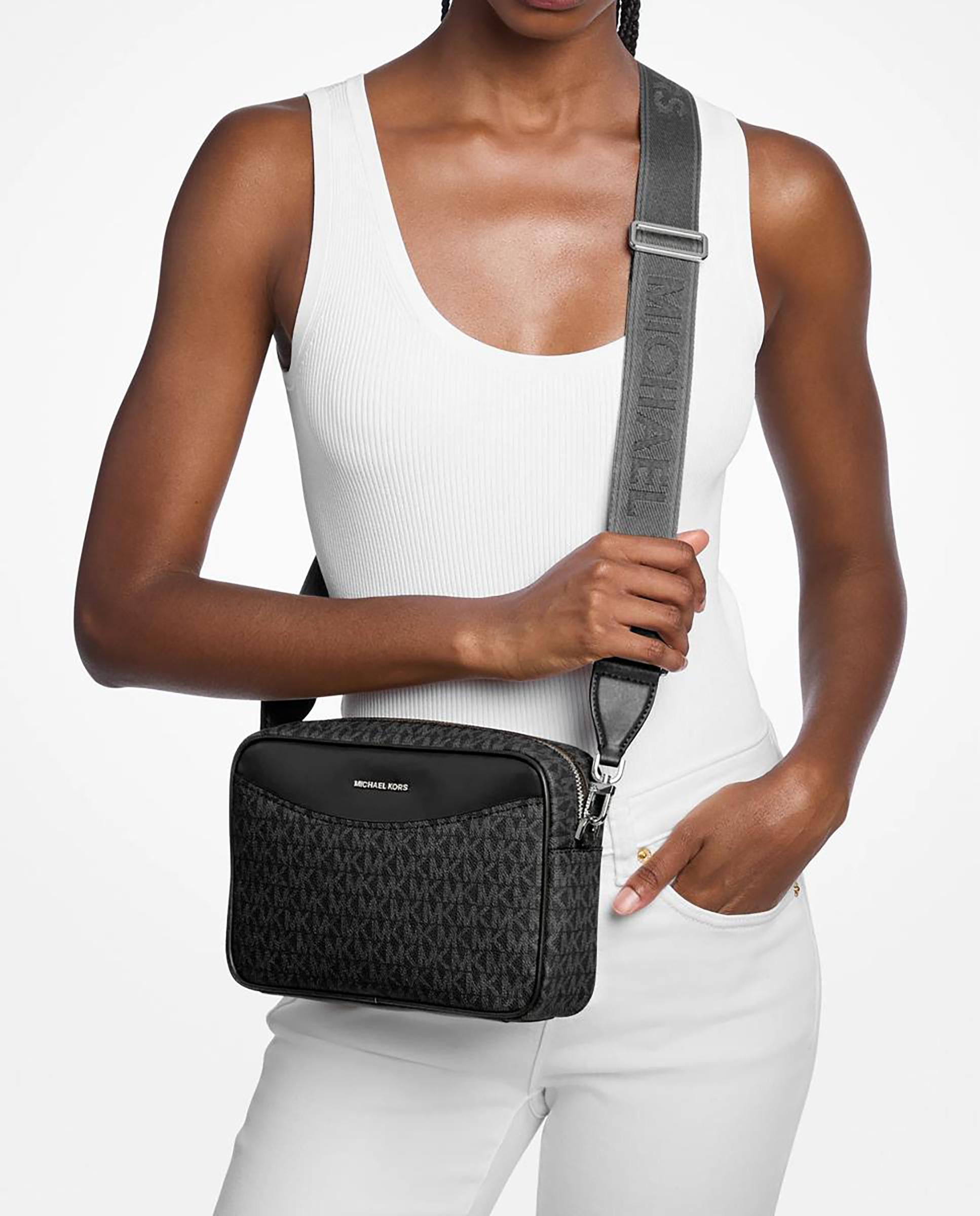 Bandolera de mujer bev grande con logotipo - Michael Michael Kors - Negro Negro-2