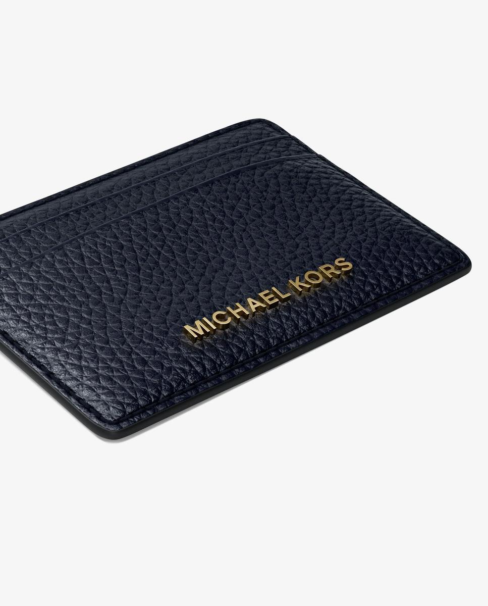 Imagen 4 de Tarjetero de piel granulada - Michael Michael Kors - Azul marino Azul marino