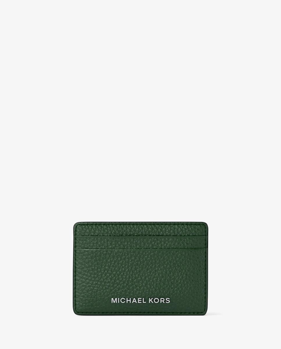 Imagen 1 de Tarjetero de piel granulada - Michael Michael Kors - Musgo Musgo