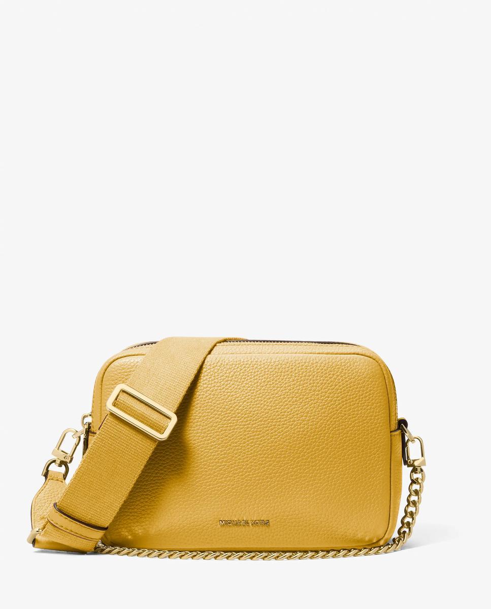 Imagen 1 de Bandolera de mujer para cámara bryant mediana de piel granulada - Michael Michael Kors - Amarillo Amarillo