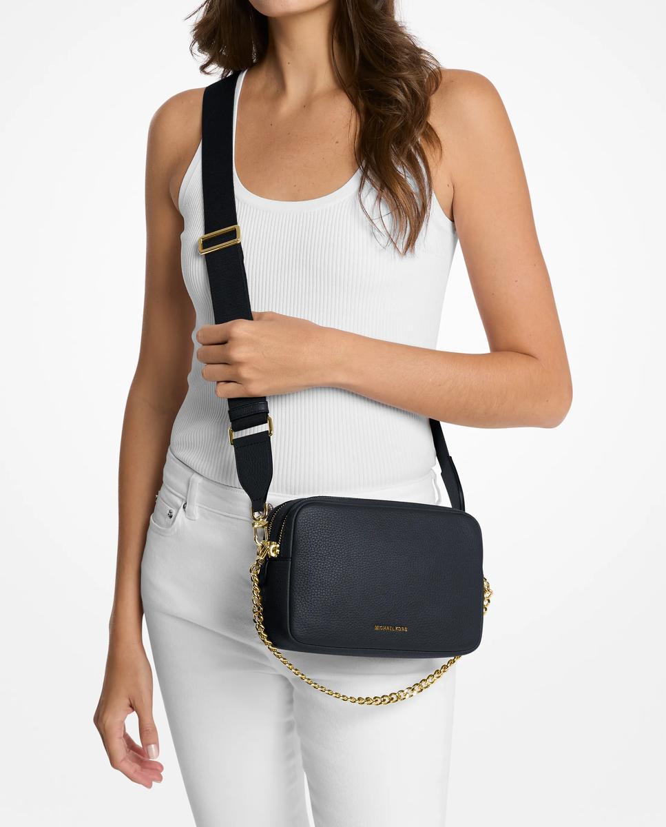 Imagen 2 de Bandolera de mujer para cámara bryant mediana de piel granulada - Michael Michael Kors - Azul marino Azul marino