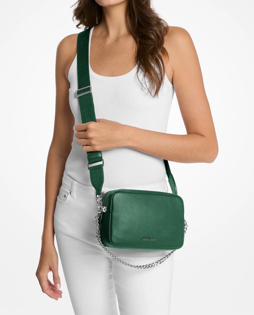 Imagen 2 de Bandolera de mujer para cámara bryant mediana de piel granulada - Michael Michael Kors - Musgo Musgo