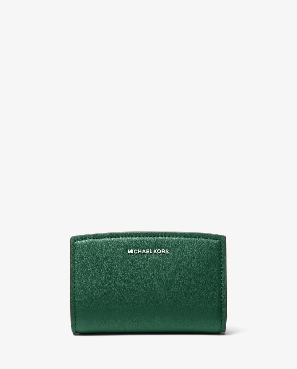 Imagen 1 de Cartera bryant mediana de piel granulada - Michael Michael Kors - Musgo Musgo