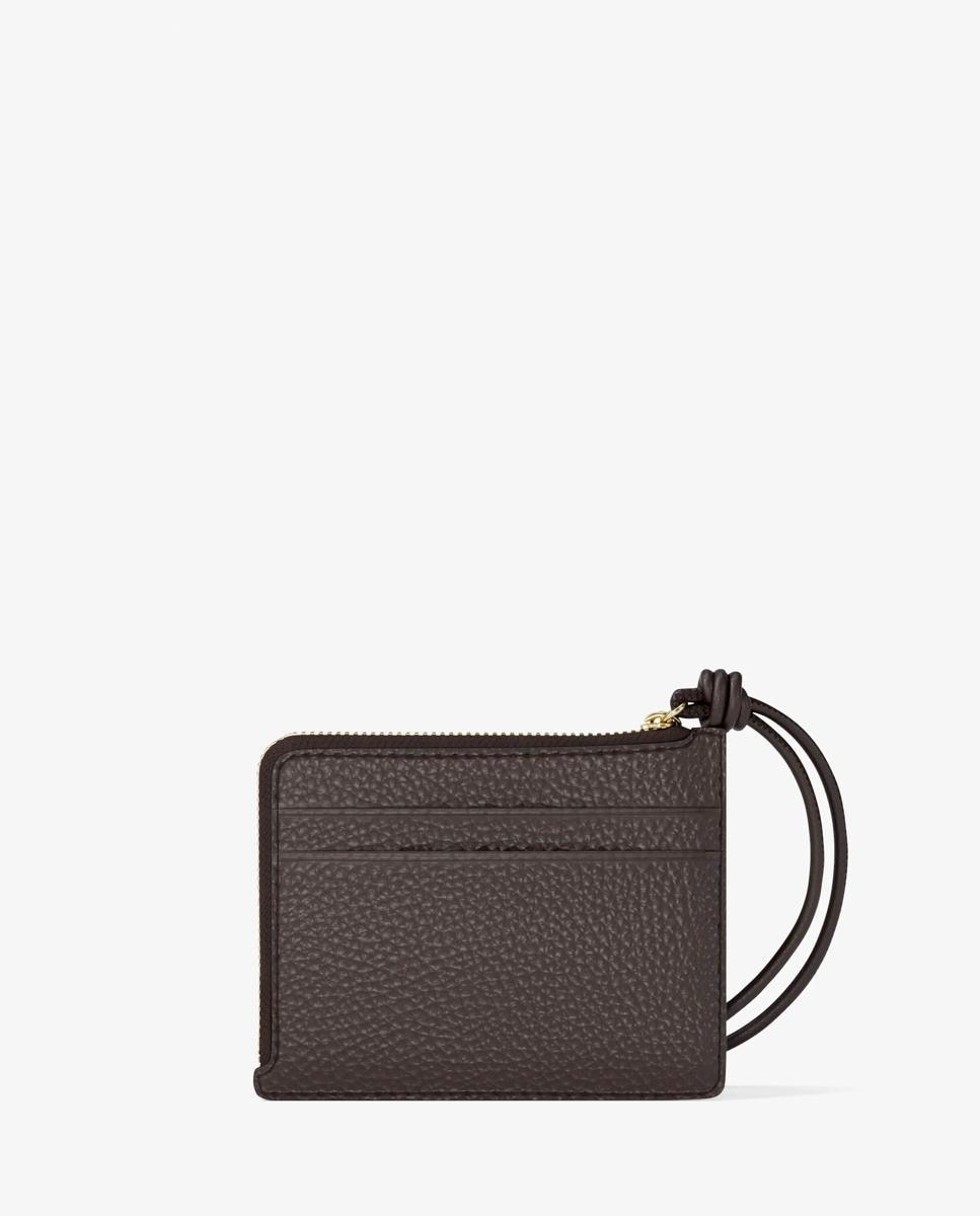 Monedero jet set pequeño de piel granulada con tarjetero - Michael Michael Kors - Marrón chocolate Marrón chocolate-2