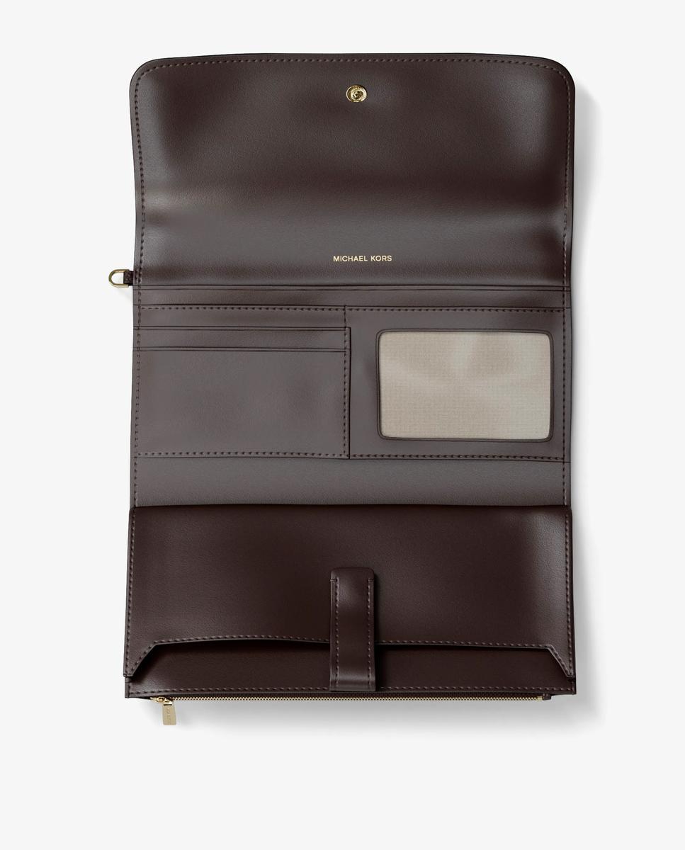 Imagen 3 de Bolso de mano con pulsera para smartphone jet set mediano de piel granulada - Michael Michael Kors - Marrón chocolate Marrón chocolate