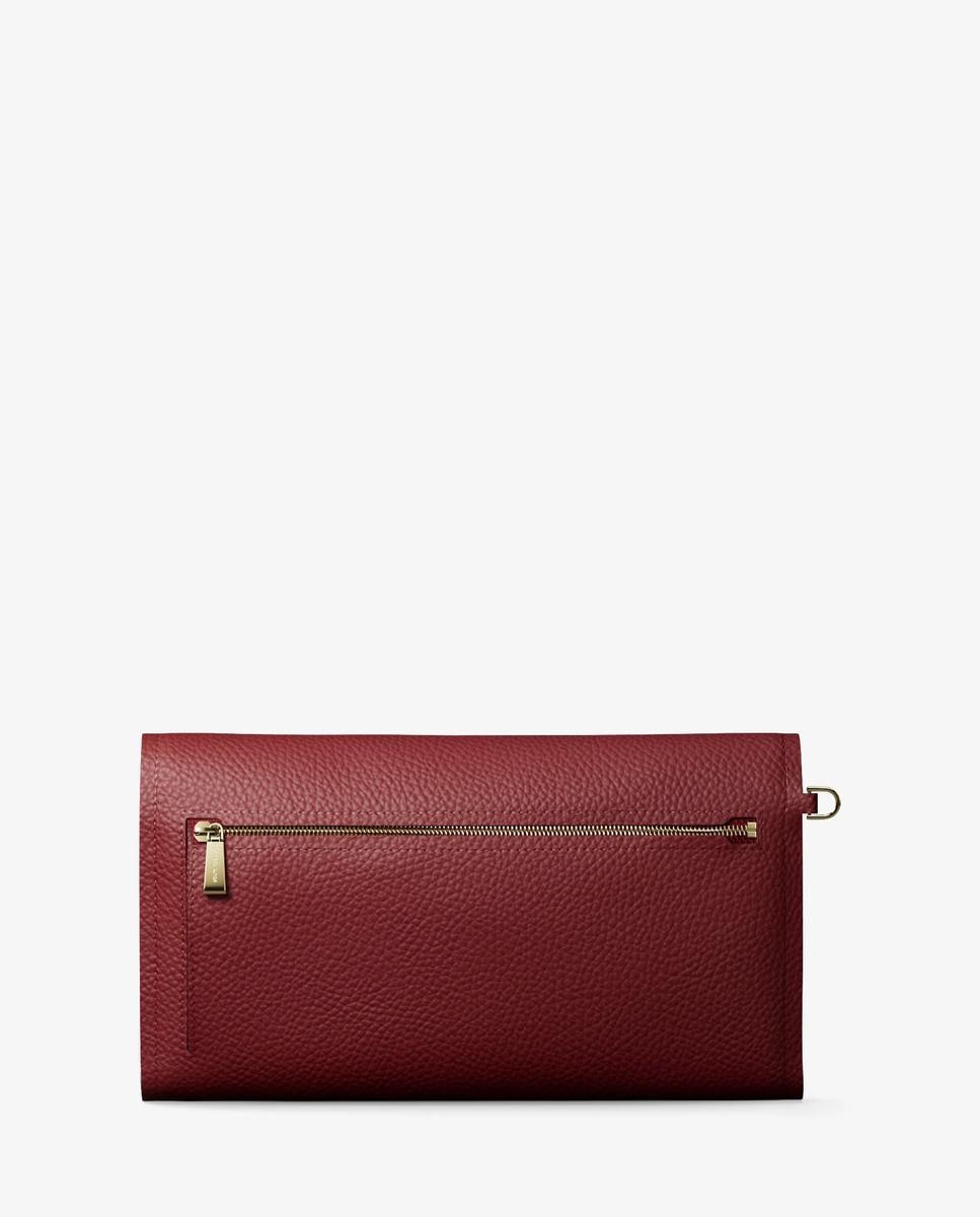 Imagen 2 de Bolso de mano con pulsera para smartphone jet set mediano de piel granulada - Michael Michael Kors - Rojo cereza Rojo cereza