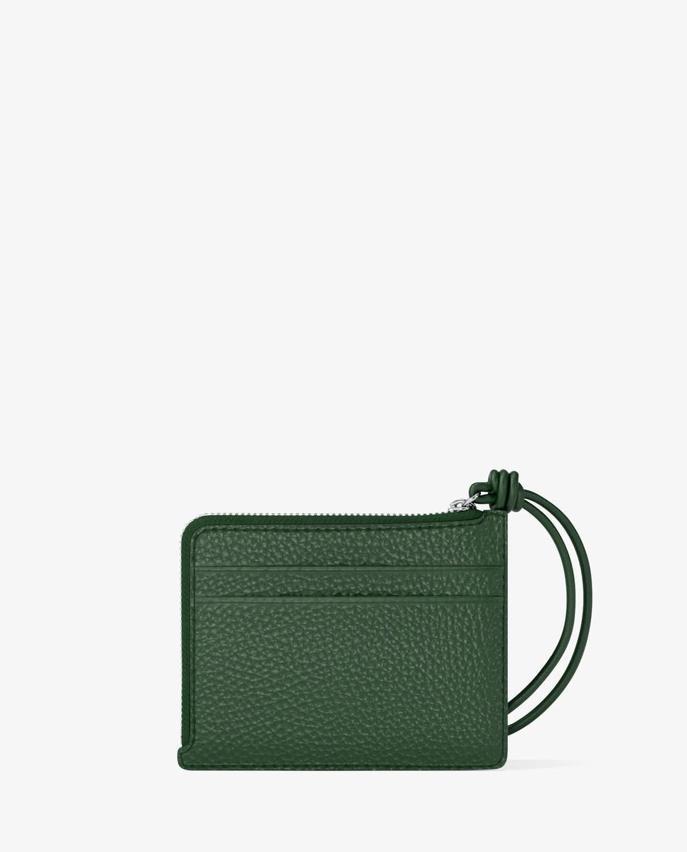 Imagen 2 de Tarjetero jet set pequeño de piel granulada con pulsera - Michael Michael Kors - Musgo Musgo