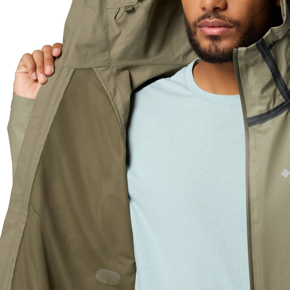 Chaqueta impermeable de hombre Reign No Shine™ Columbia - Verde cadete Verde cadete-5
