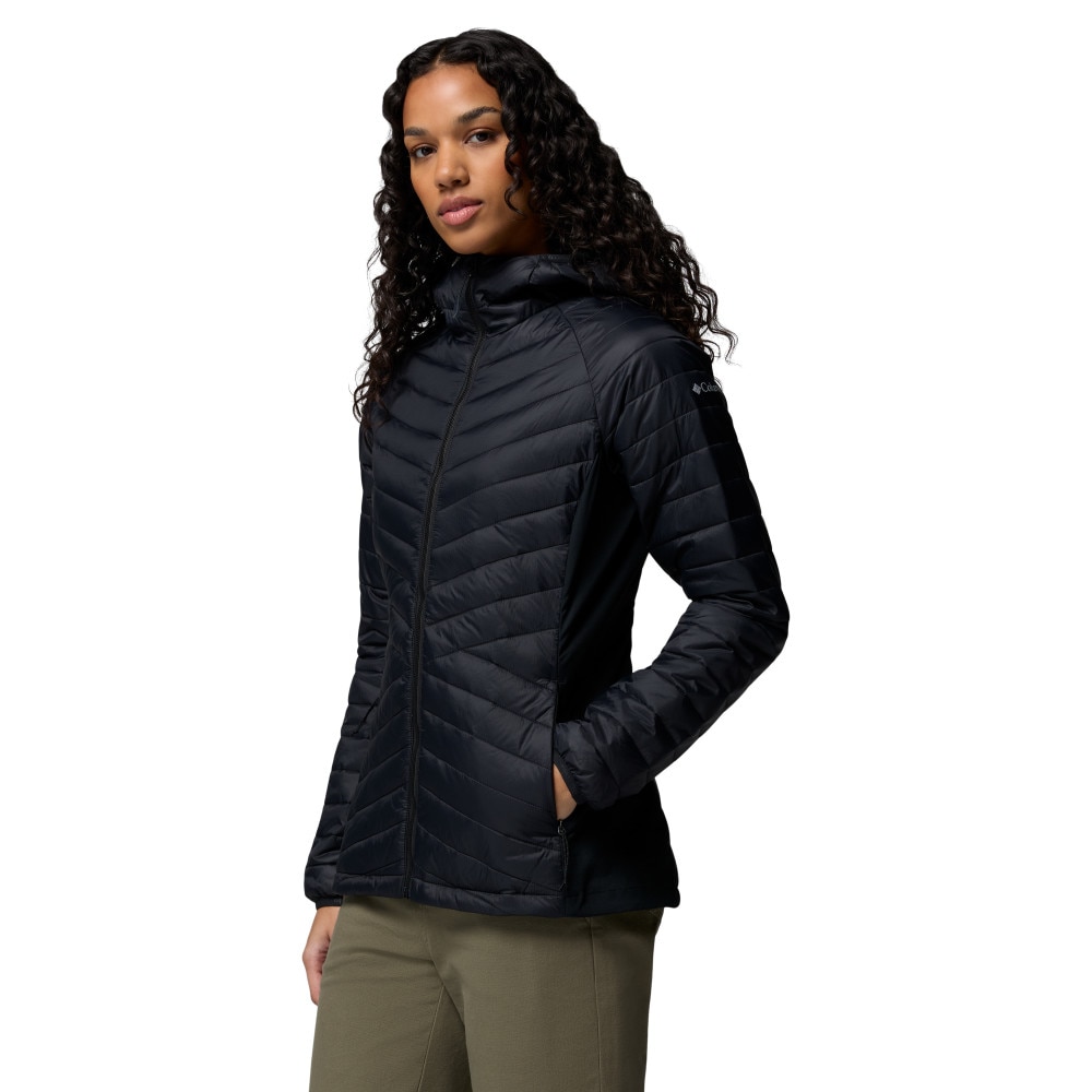 Plumífero de mujer Powder Pass™ III Hybrid Hooded Columbia - Negro Negro-3