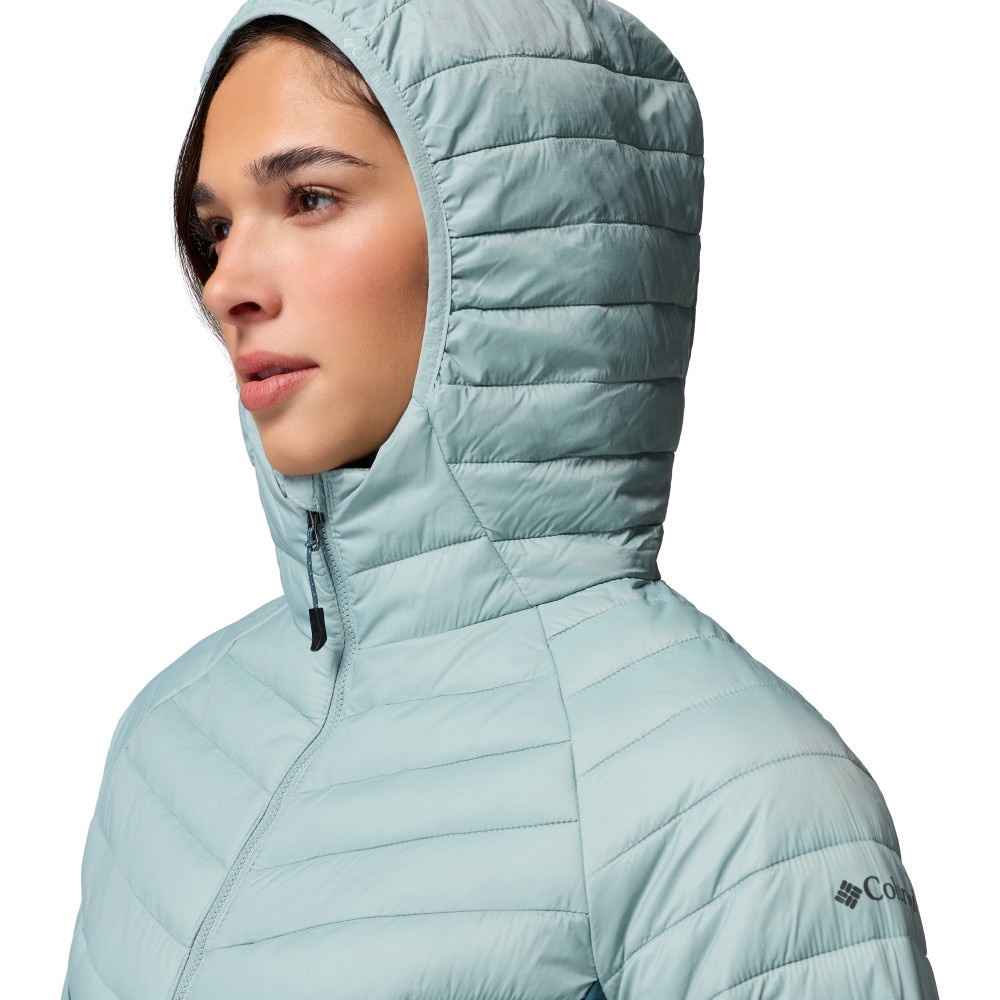 Plumífero de mujer Powder Pass™ III Hybrid Hooded Columbia - Azul claro Azul claro-6