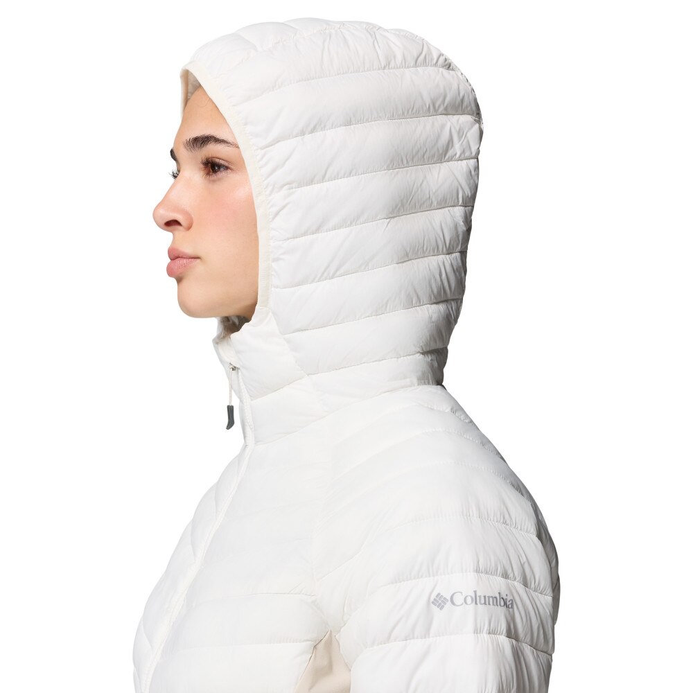 Plumífero de mujer Powder Pass™ III Hybrid Hooded Columbia - Blanco Blanco-6
