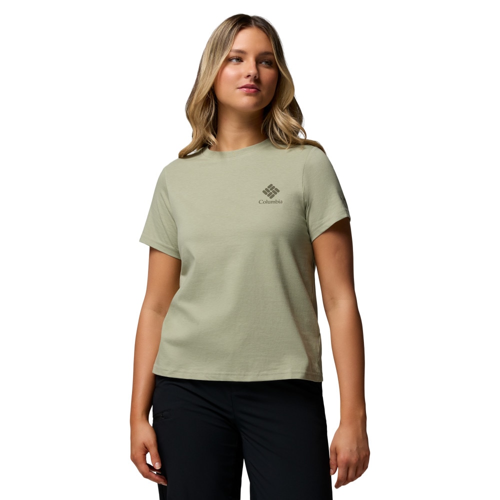 Imagen 0 de Camiseta de manga corta mujer Rolling Bend™ Columbia Verde grisáceo