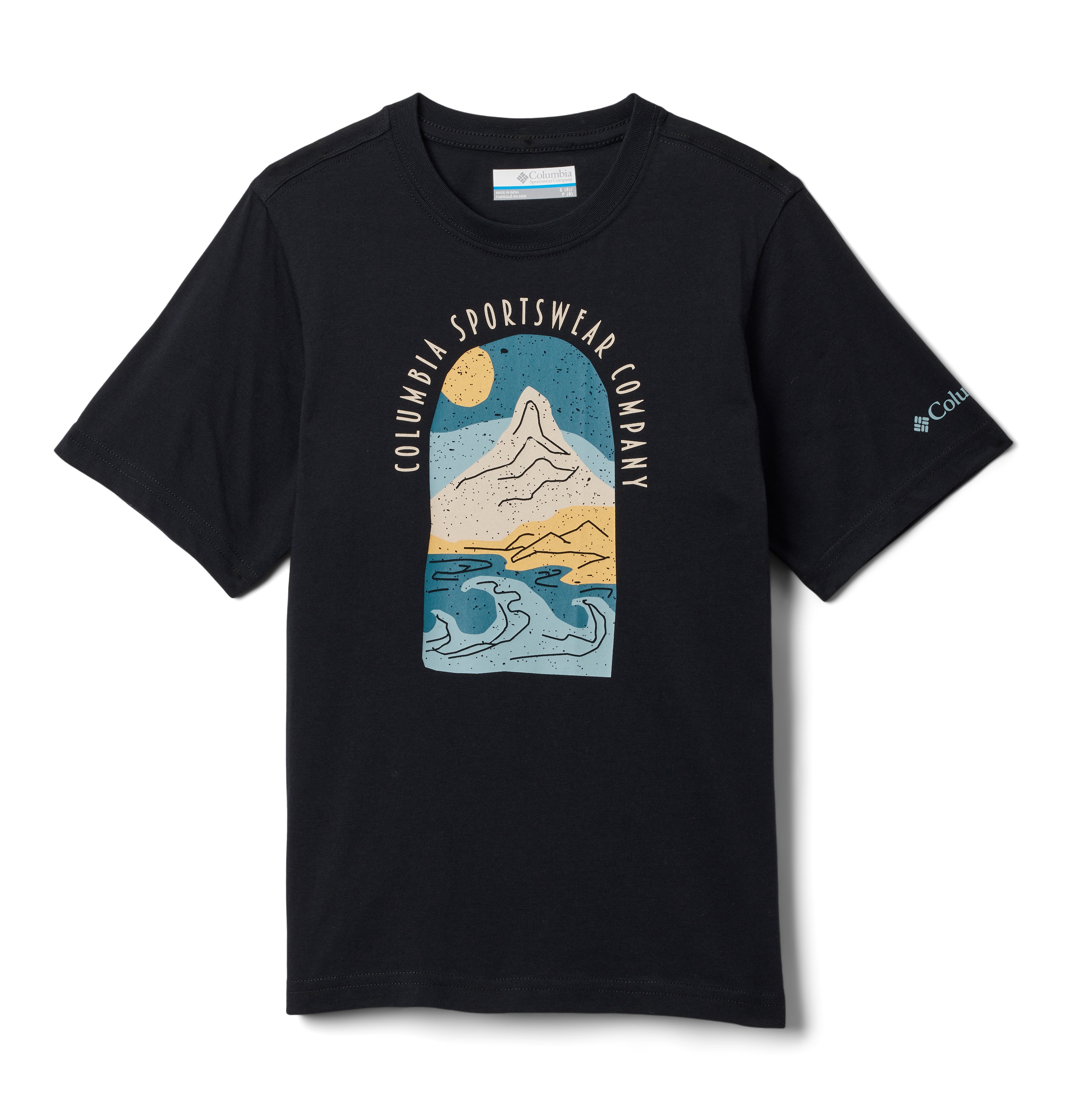 Camiseta manga corta de niños Valley Creek™ II SS Graphic Shirt Columbia - Azul Azul-1
