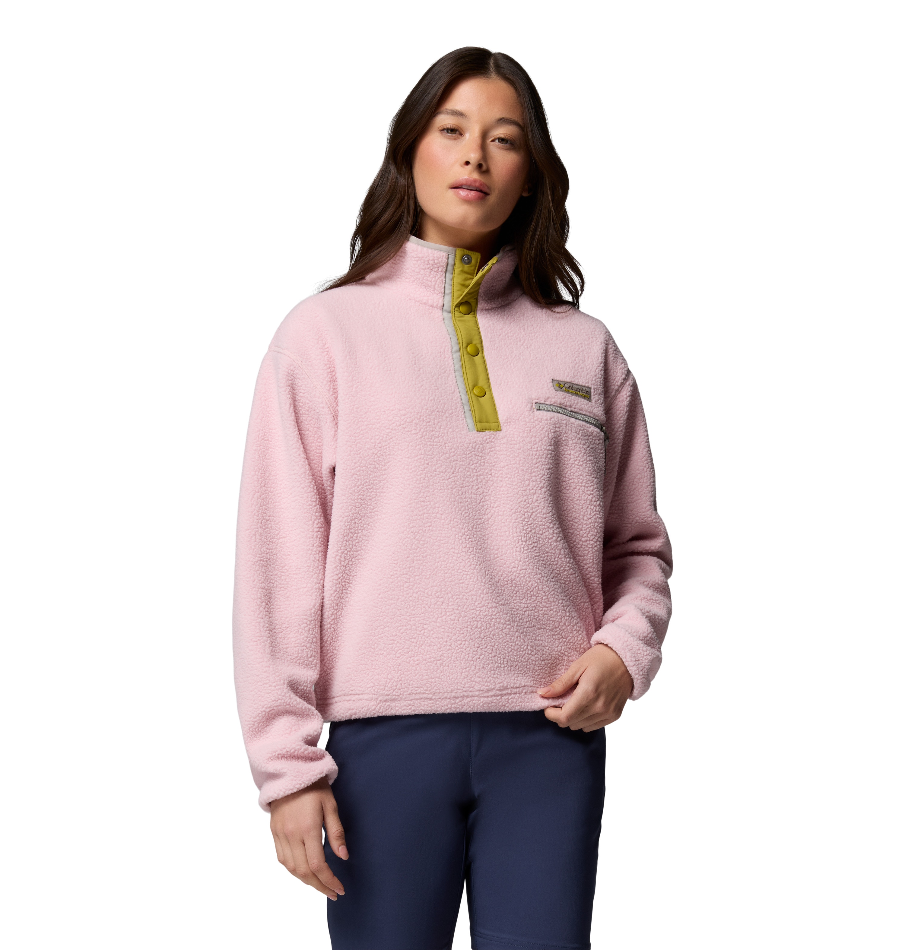 Forro polar de mujer Helvetia™ II Cropped Columbia - Rosa pastel Rosa pastel-1