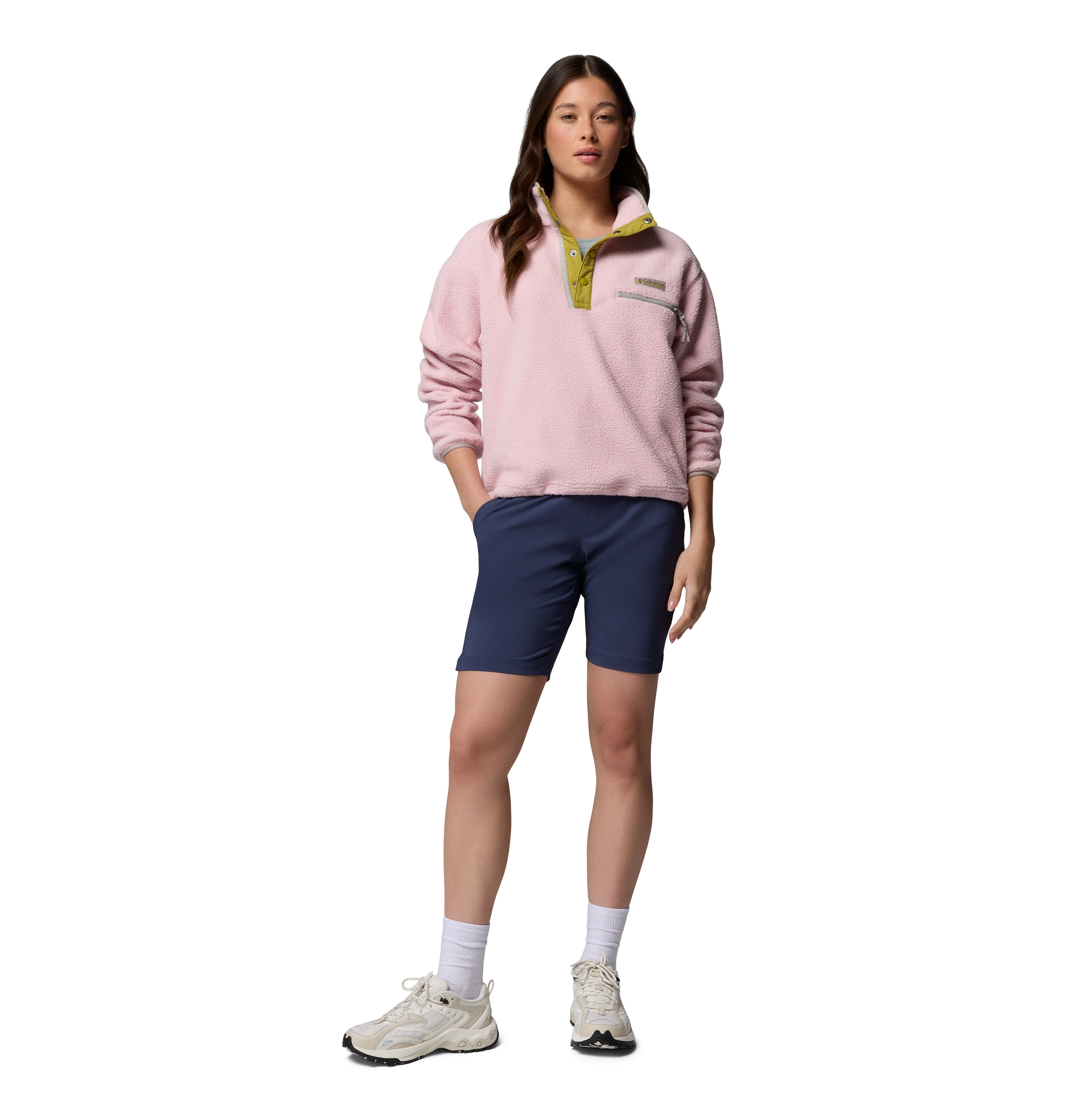 Forro polar de mujer Helvetia™ II Cropped Columbia - Rosa pastel Rosa pastel-5