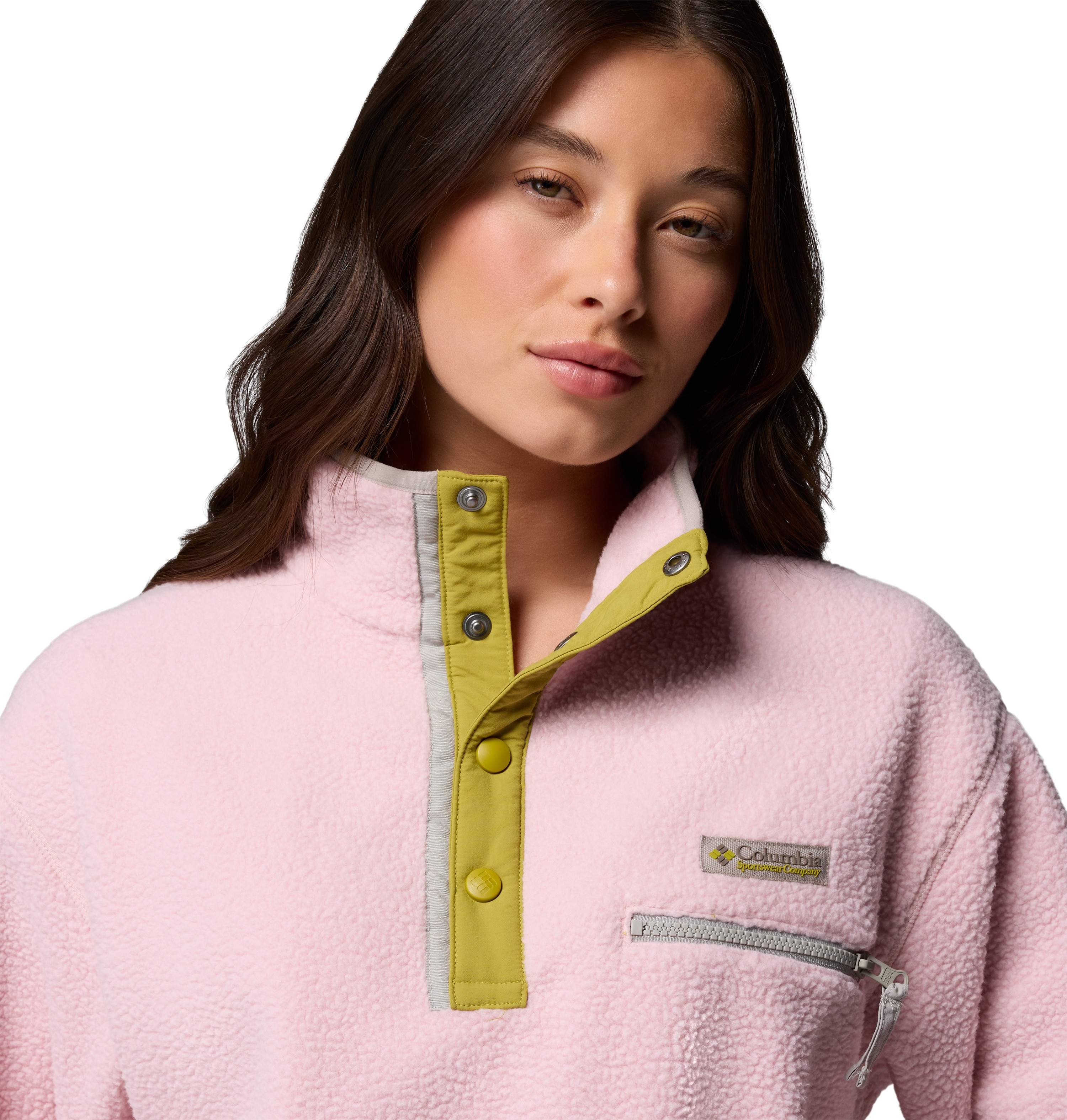 Forro polar de mujer Helvetia™ II Cropped Columbia - Rosa pastel Rosa pastel-6
