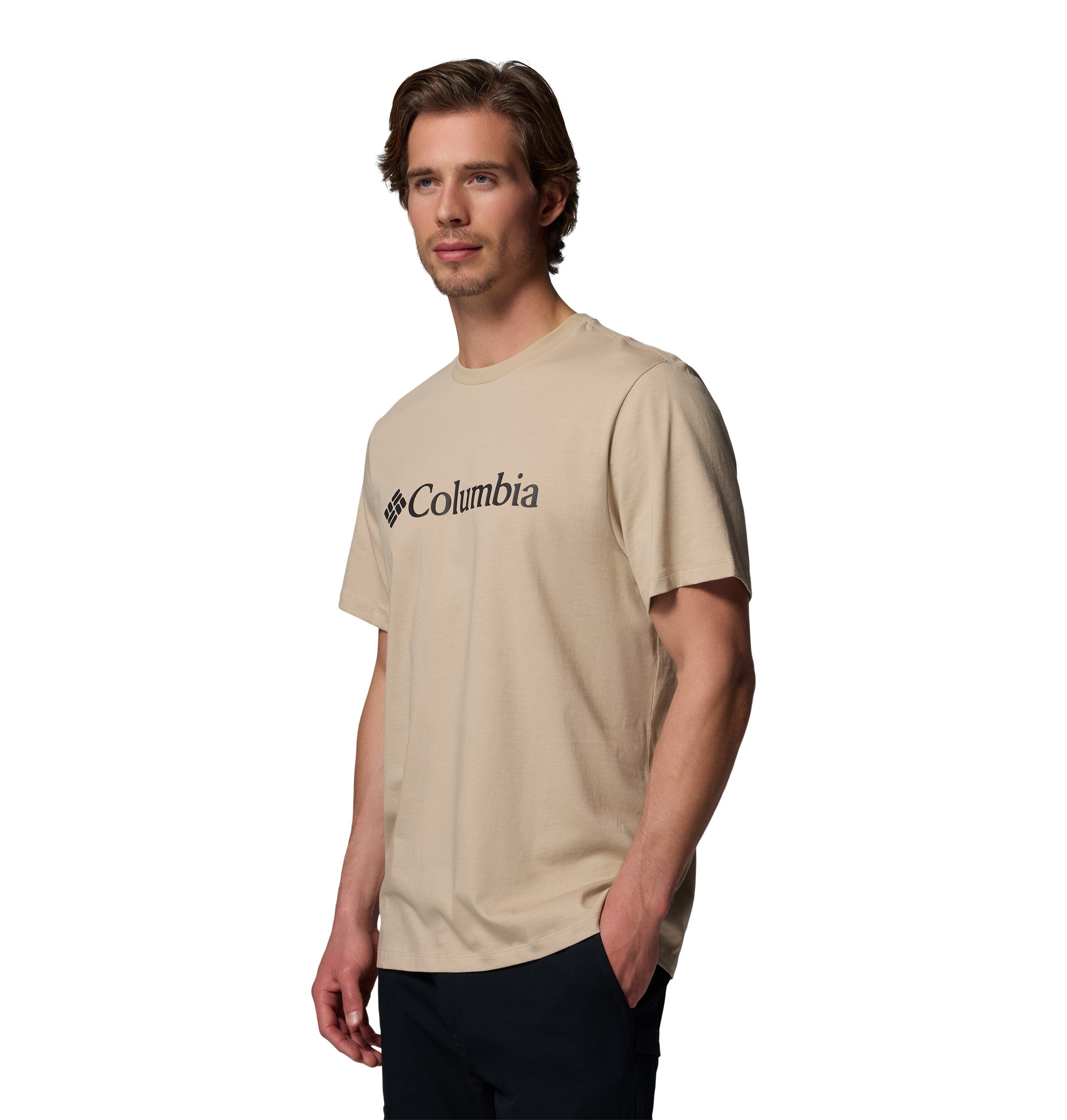 Imagen 4 de Camiseta manga corta de hombre CSC Basic Logo™ Columbia - Beige Beige