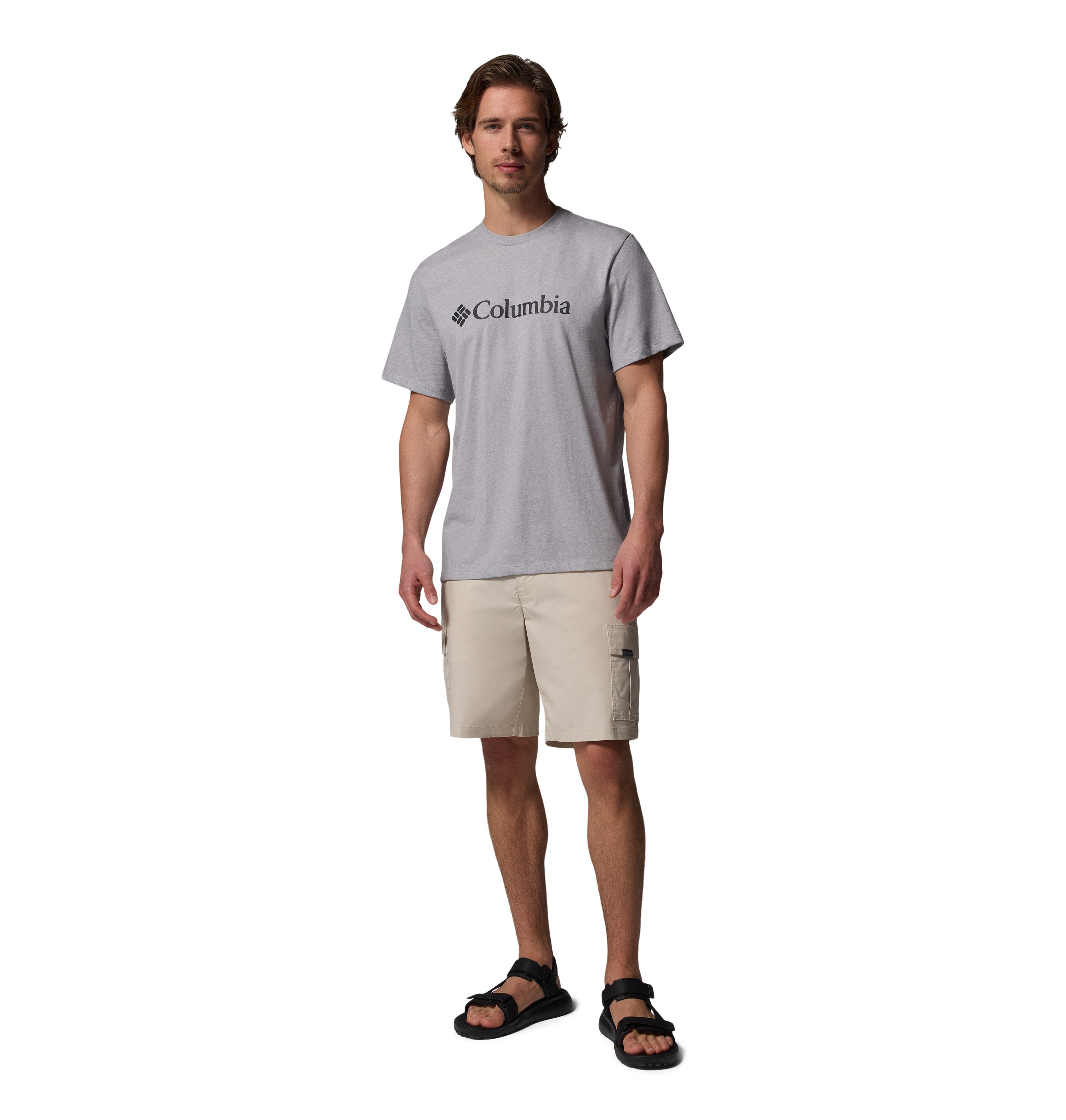 Camiseta manga corta de hombre CSC Basic Logo™ Columbia - Gris Gris-3