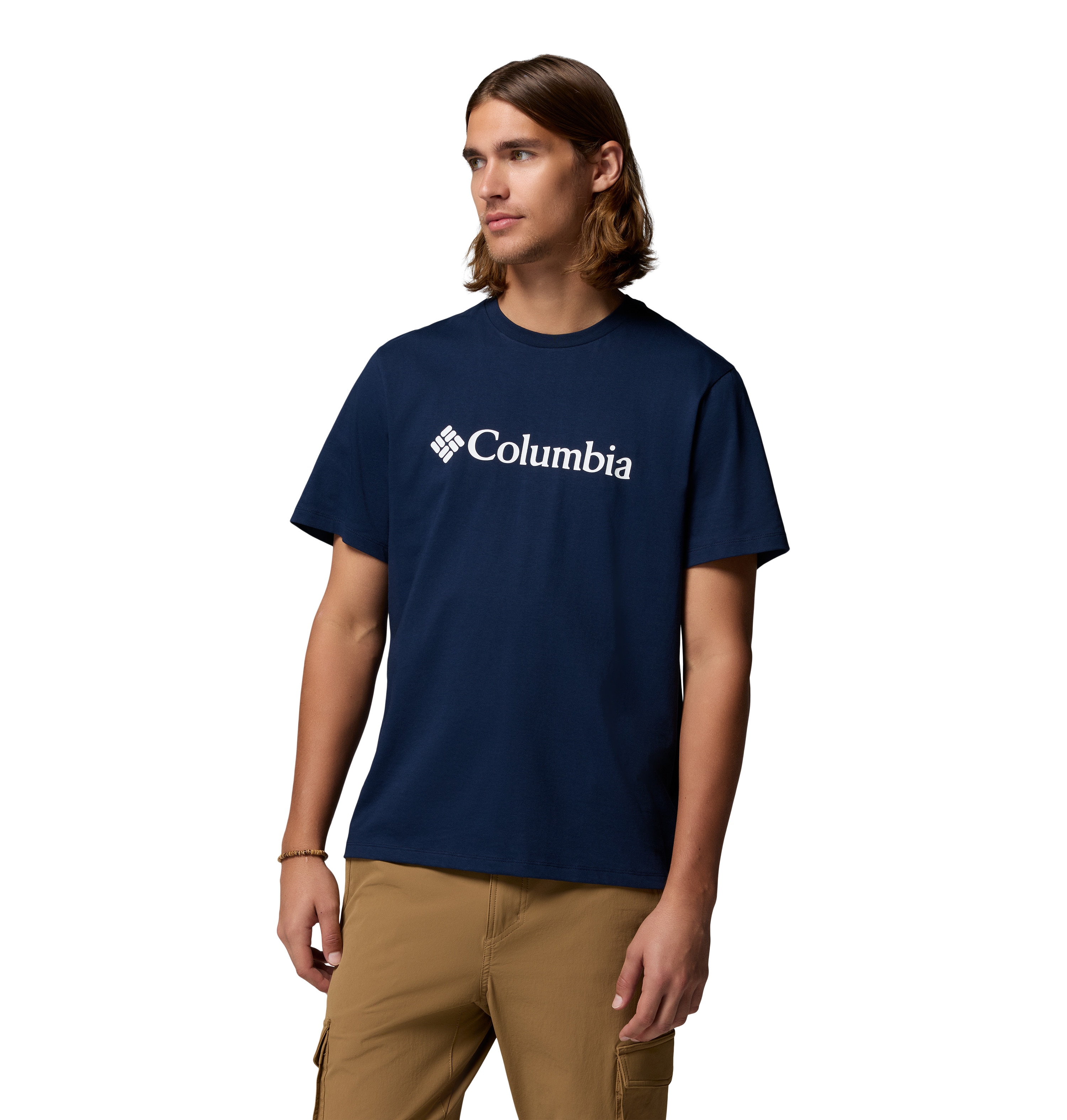 Imagen 0 de Camiseta manga corta de hombre CSC Basic Logo™ Columbia Blanco