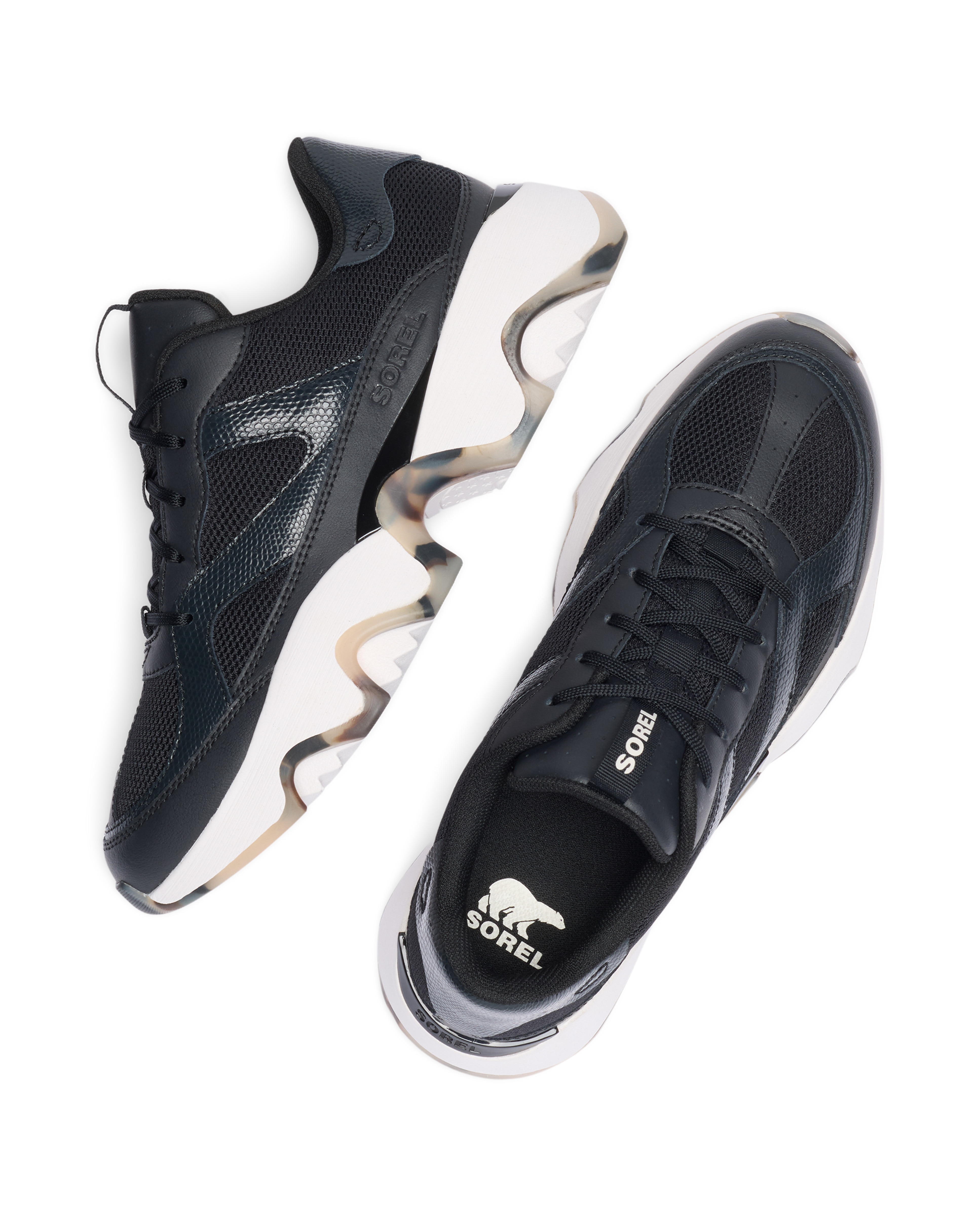 Zapatillas deportivas de mujer de piel - Sorel - Negro Negro-6