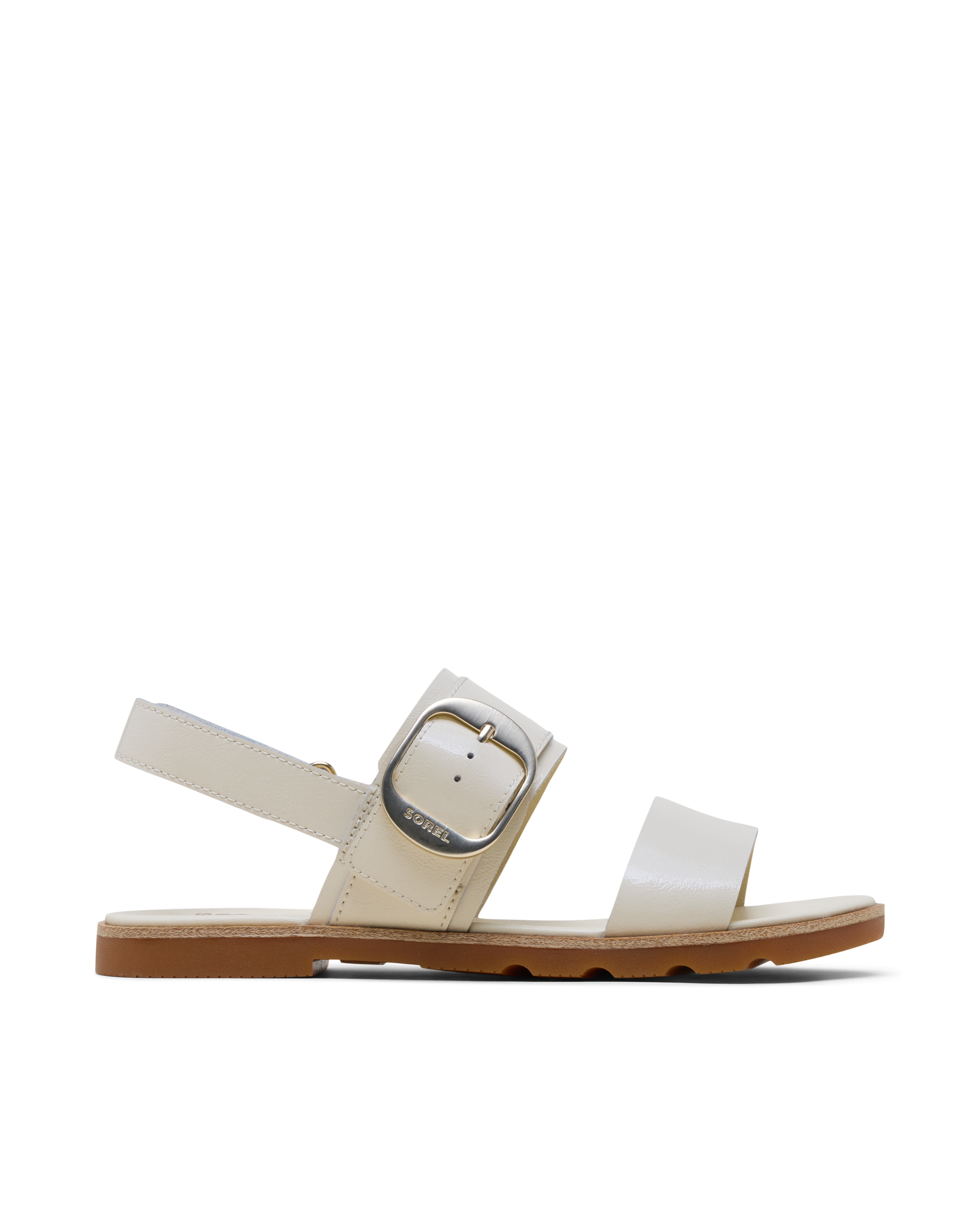 Sandalias de tiras de mujer de piel - Sorel - Hueso Hueso-1