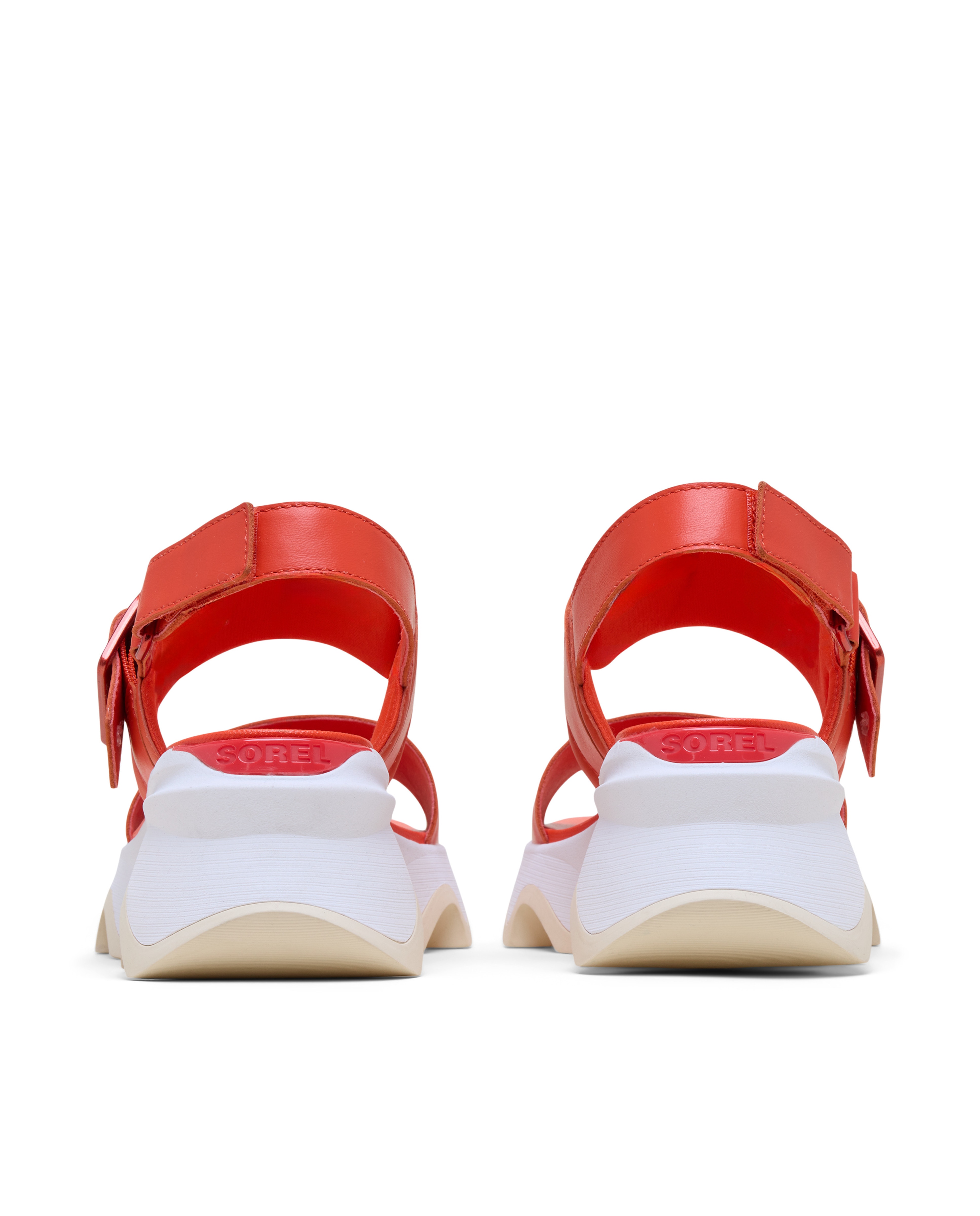 Sandalias de tiras de mujer de piel - Sorel - Rojo Rojo-3