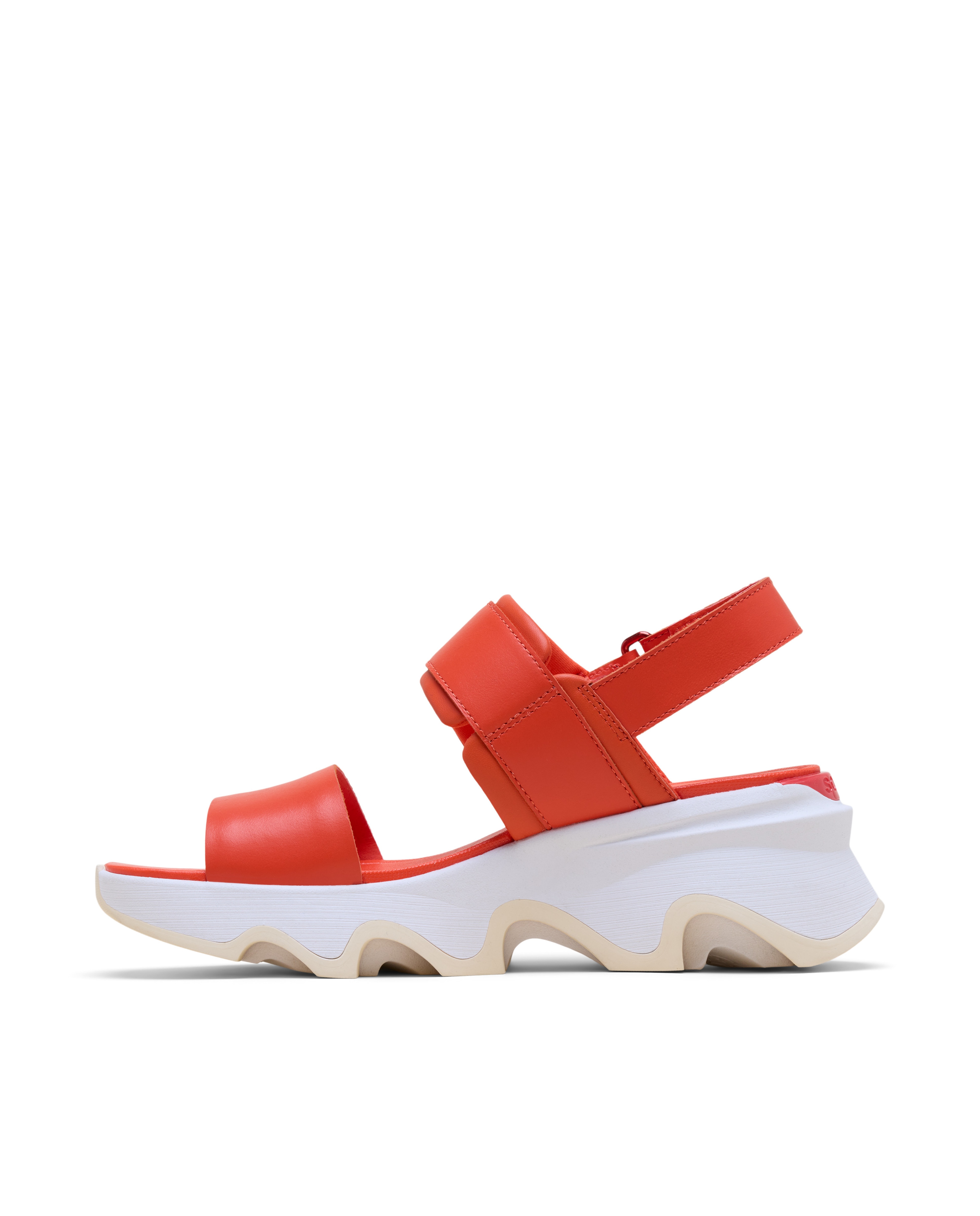 Sandalias de tiras de mujer de piel - Sorel - Rojo Rojo-6