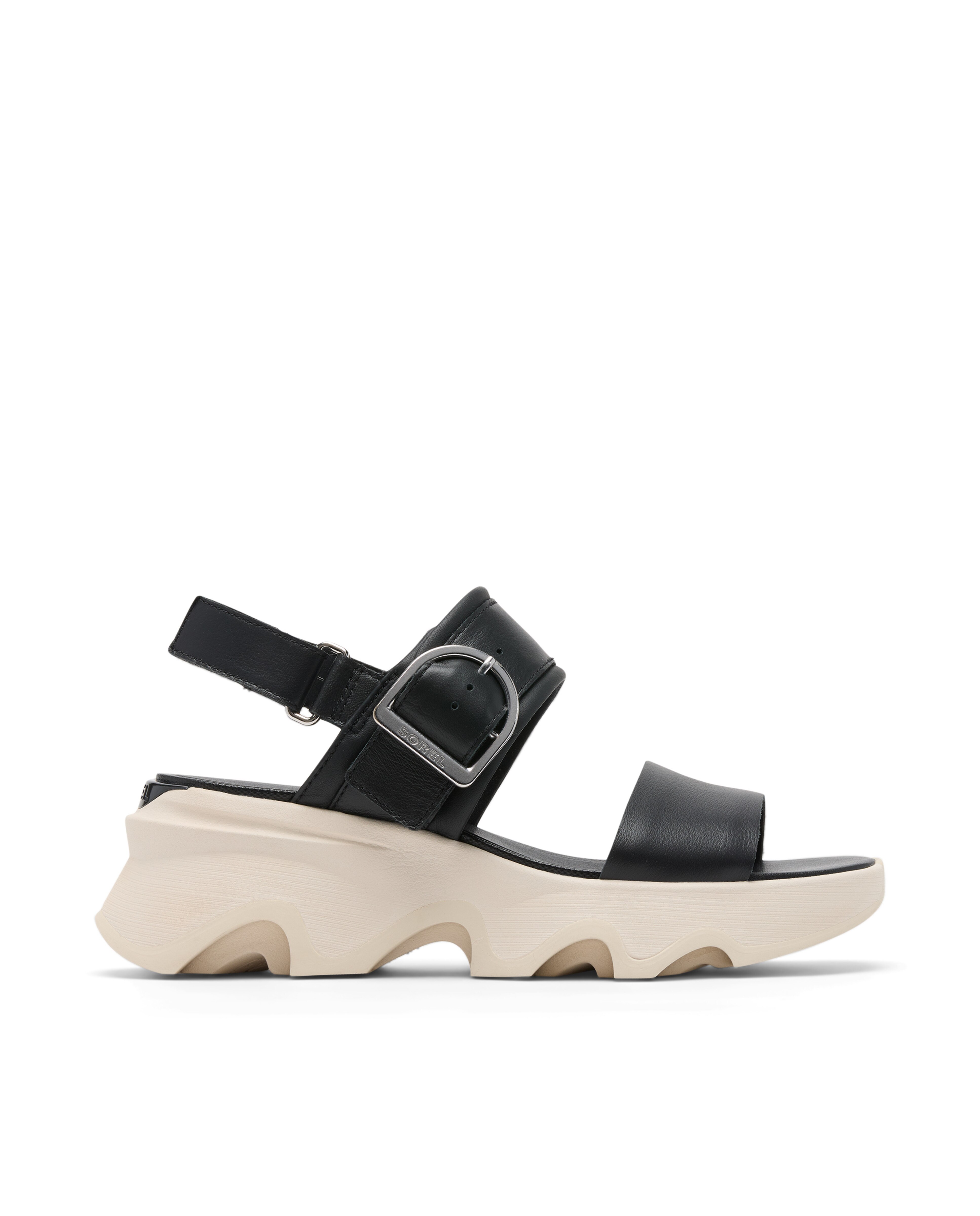 Imagen 0 de Sandalias de tiras de mujer de piel Negro