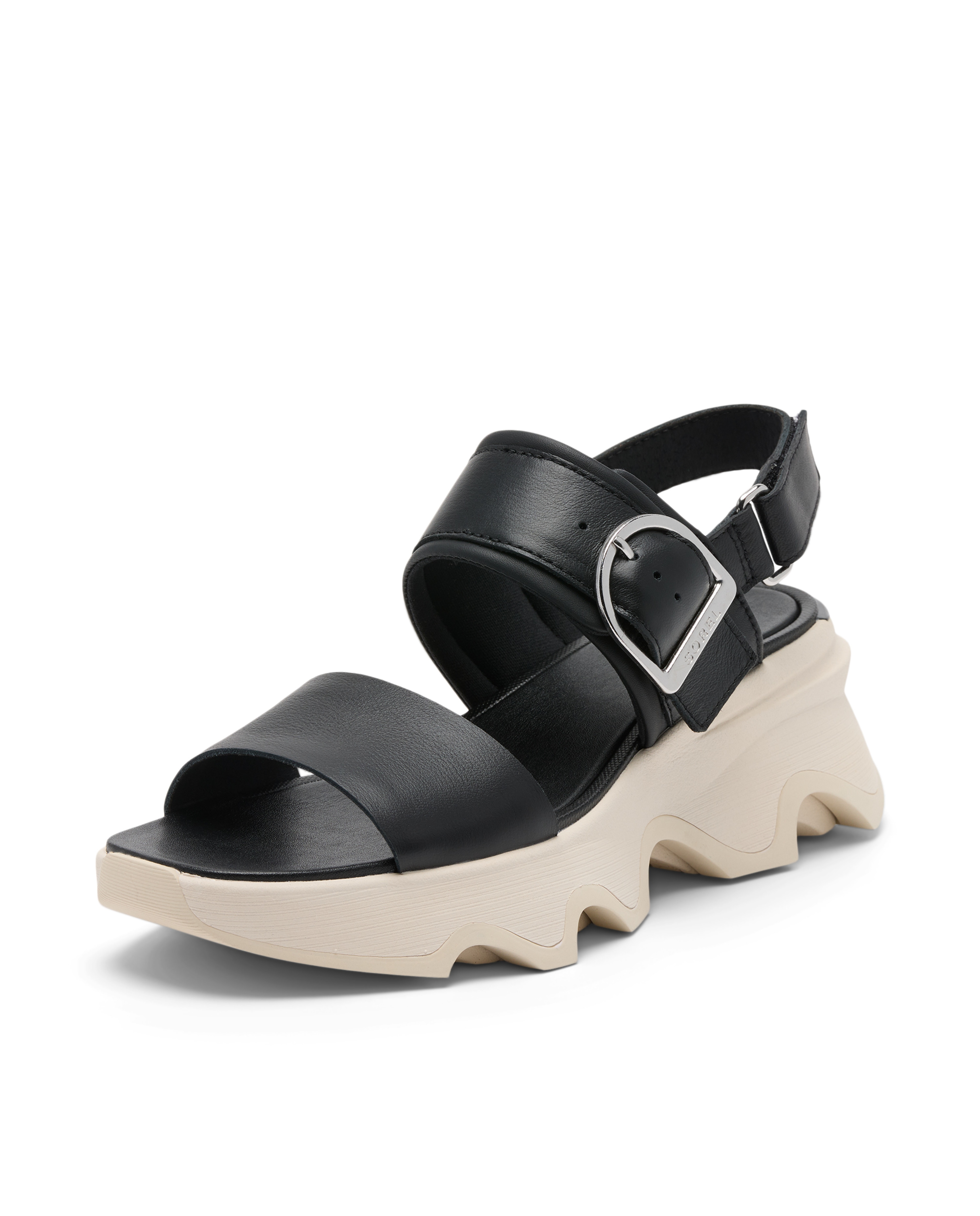 Sandalias de tiras de mujer de piel - Sorel - Negro Negro-5