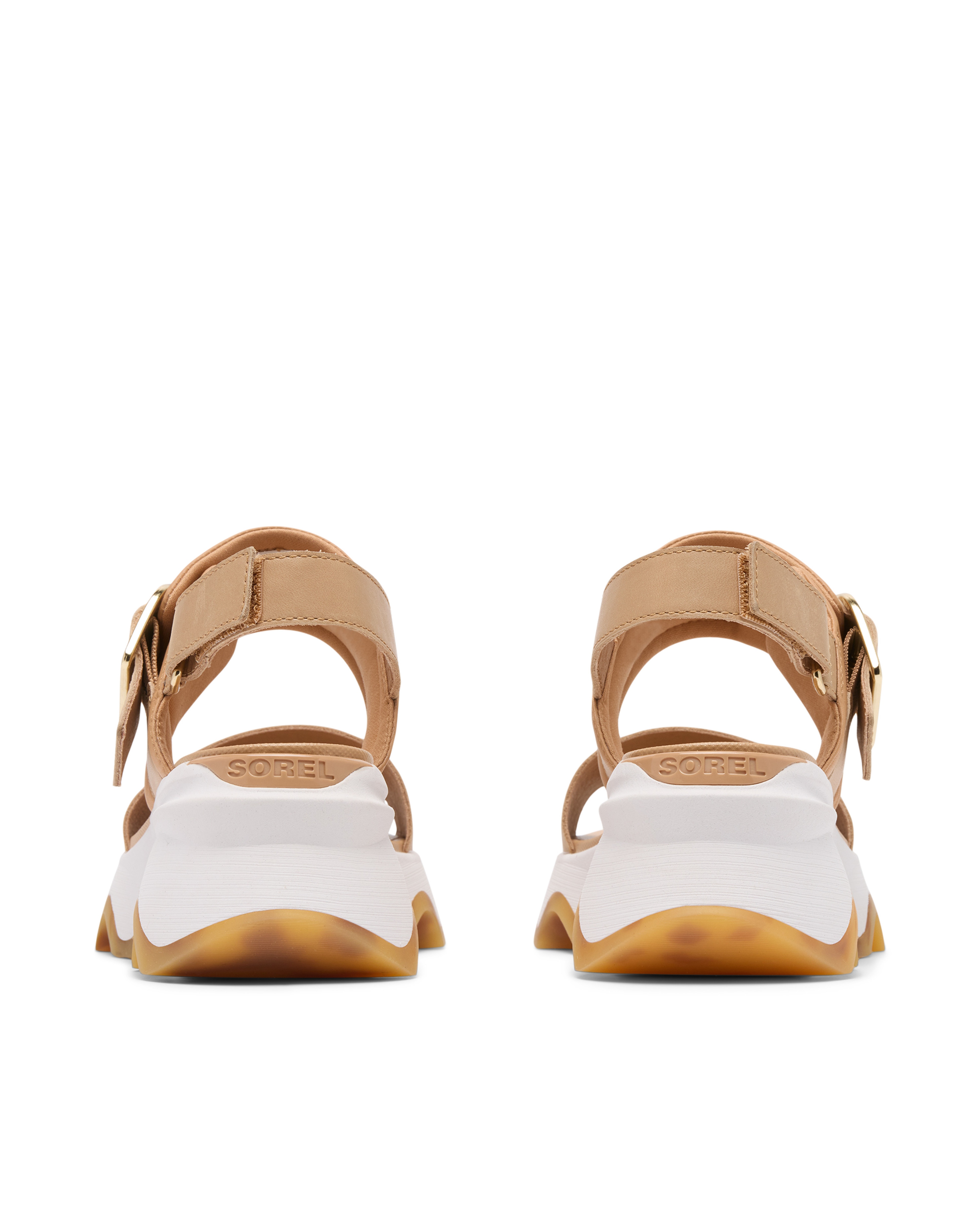 Sandalias de tiras de mujer de piel - Sorel - Marrón claro Marrón claro-3