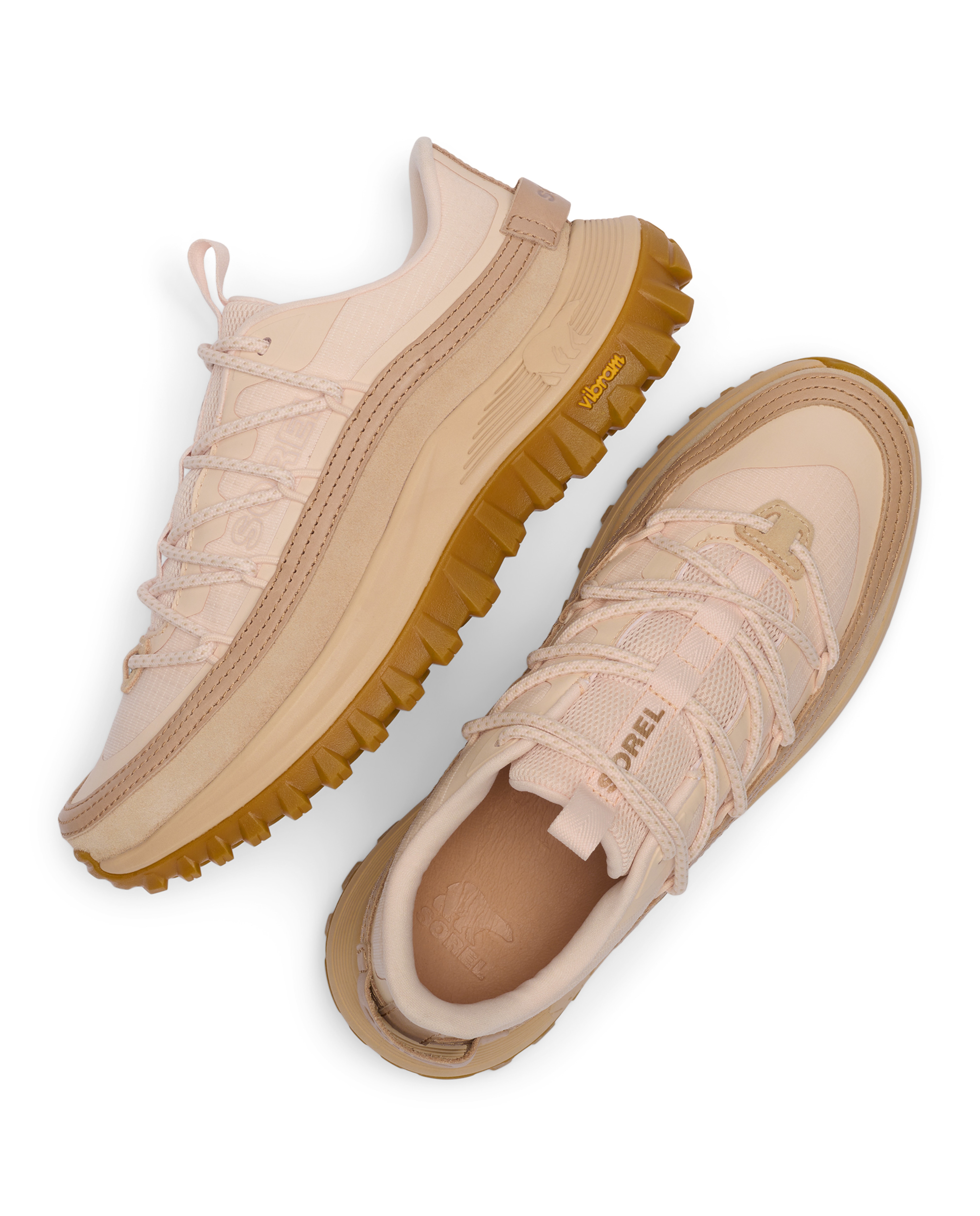 Zapatillas deportivas de mujer de piel - Sorel - Beige Beige-5