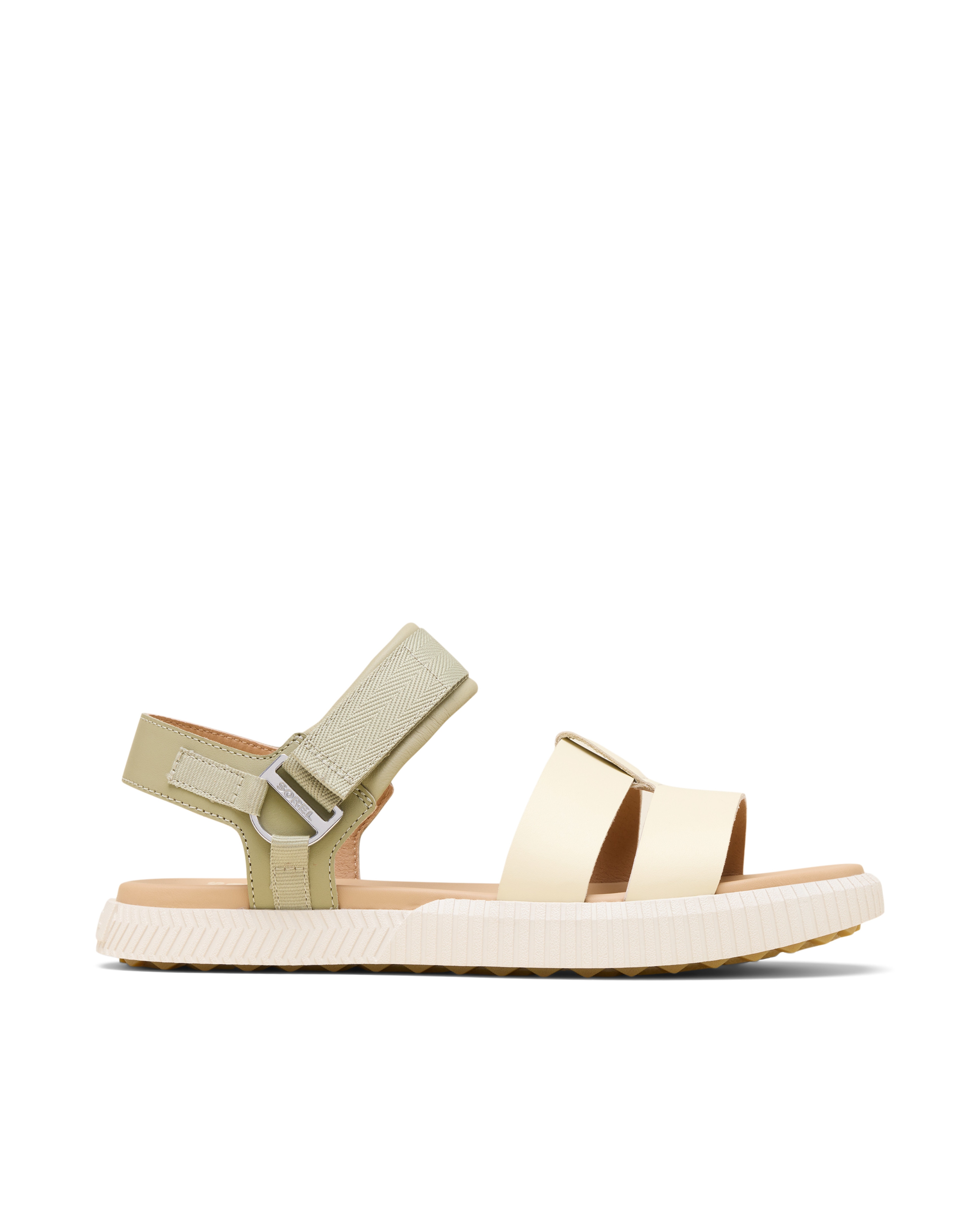 Sandalias de tiras de mujer de piel - Sorel - Verde claro Verde claro-1