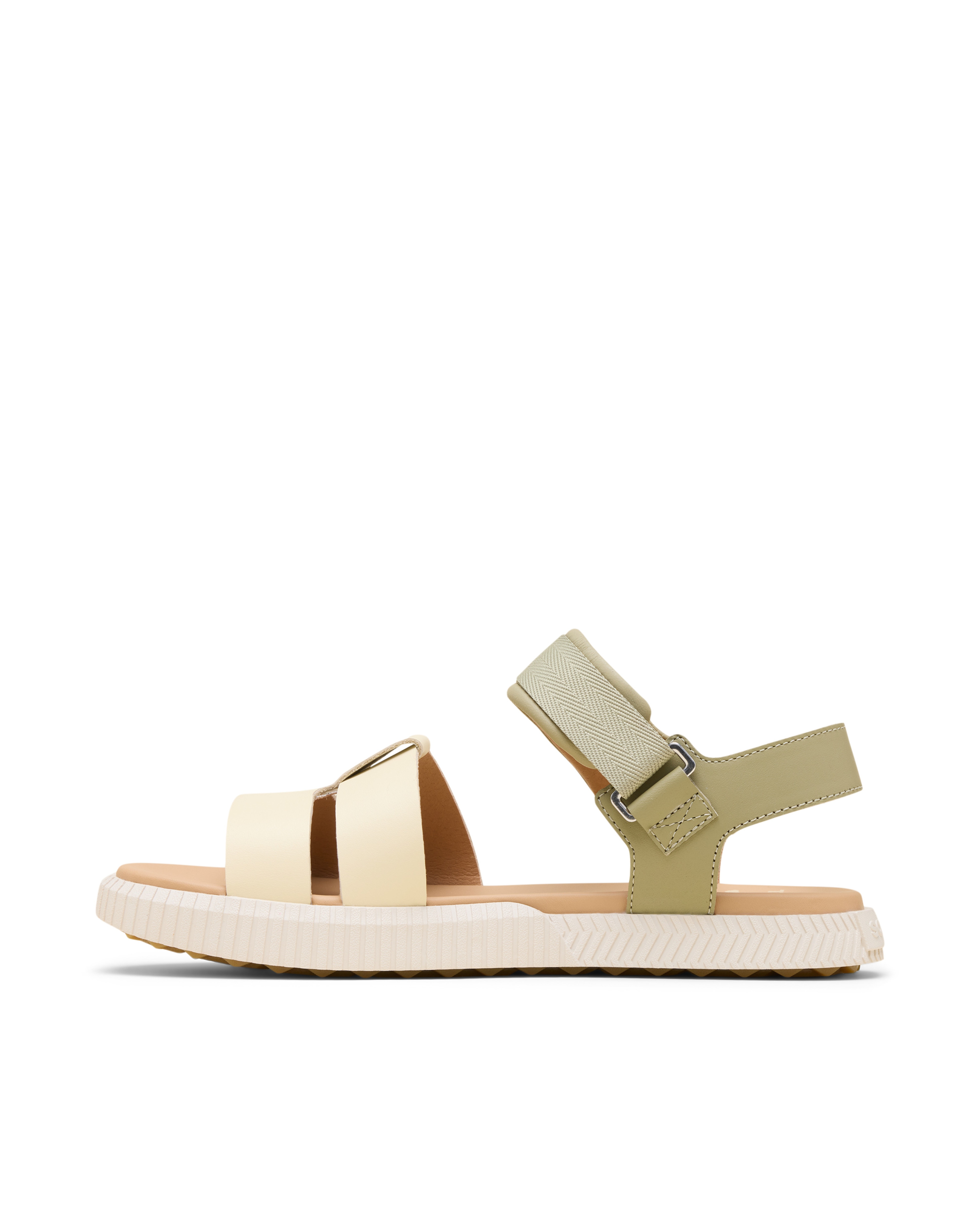 Sandalias de tiras de mujer de piel - Sorel - Verde claro Verde claro-4