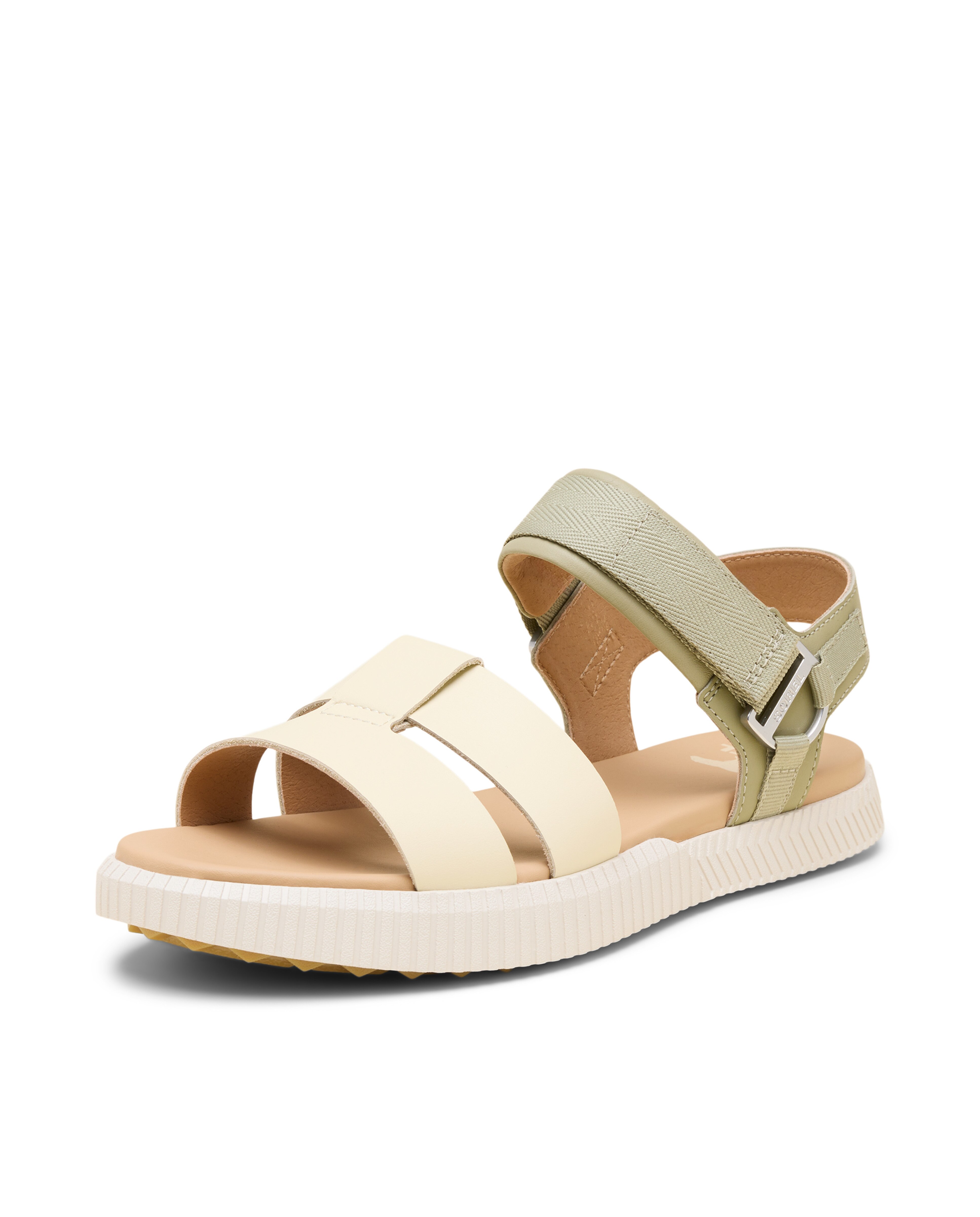 Sandalias de tiras de mujer de piel - Sorel - Verde claro Verde claro-6