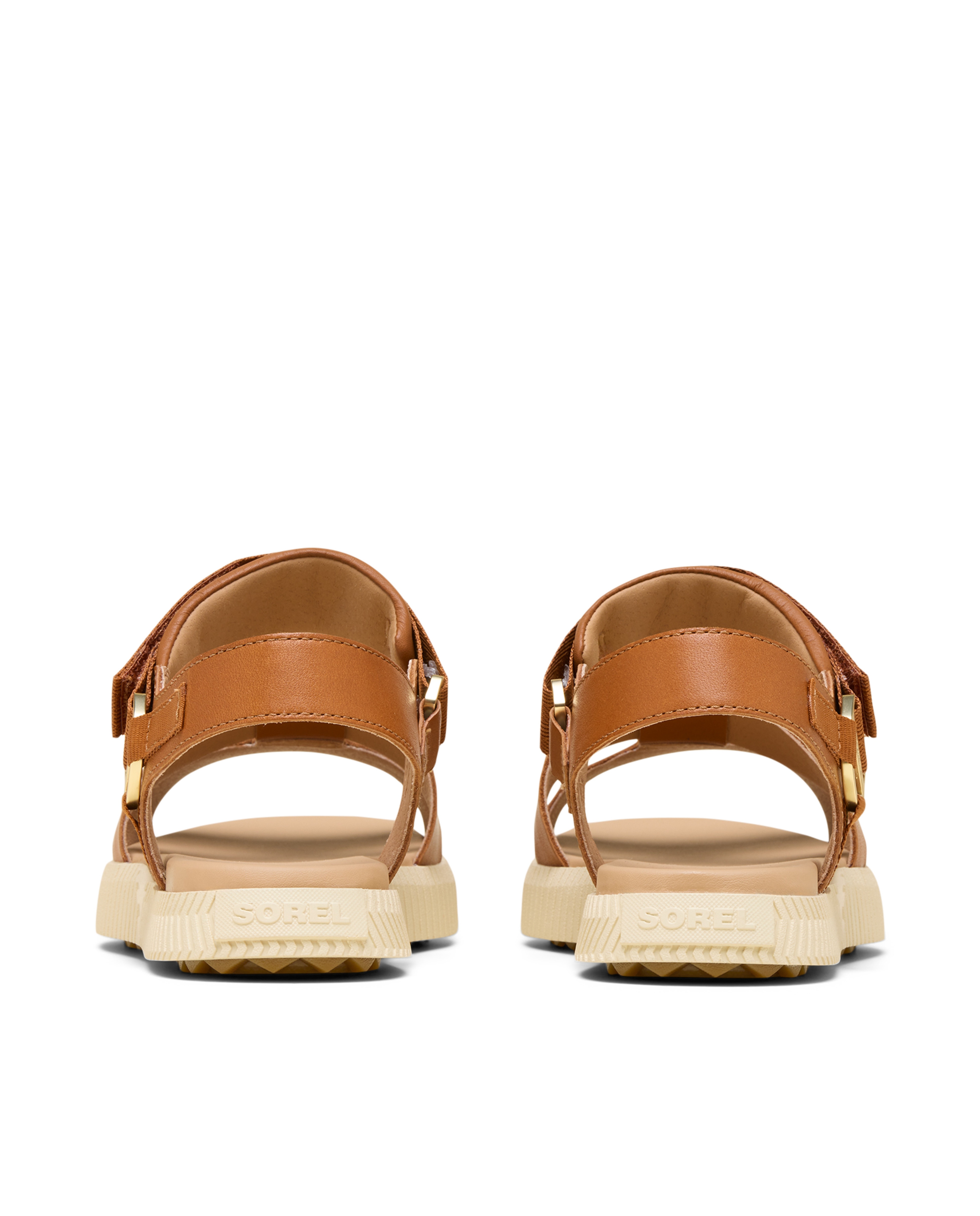 Sandalias de tiras de mujer de piel - Sorel - Marrón Marrón-3